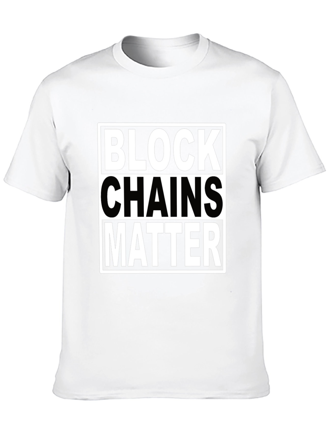 Black Blockchains Matter T-Shirt - Bold Graphic Tee view 10