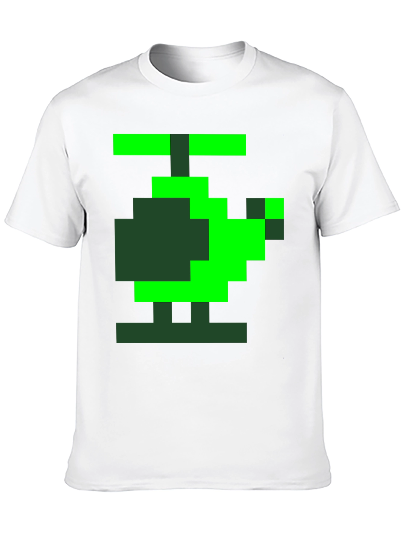 Black Pixel Helicopter Graphic Tee - Gamer Style view 10