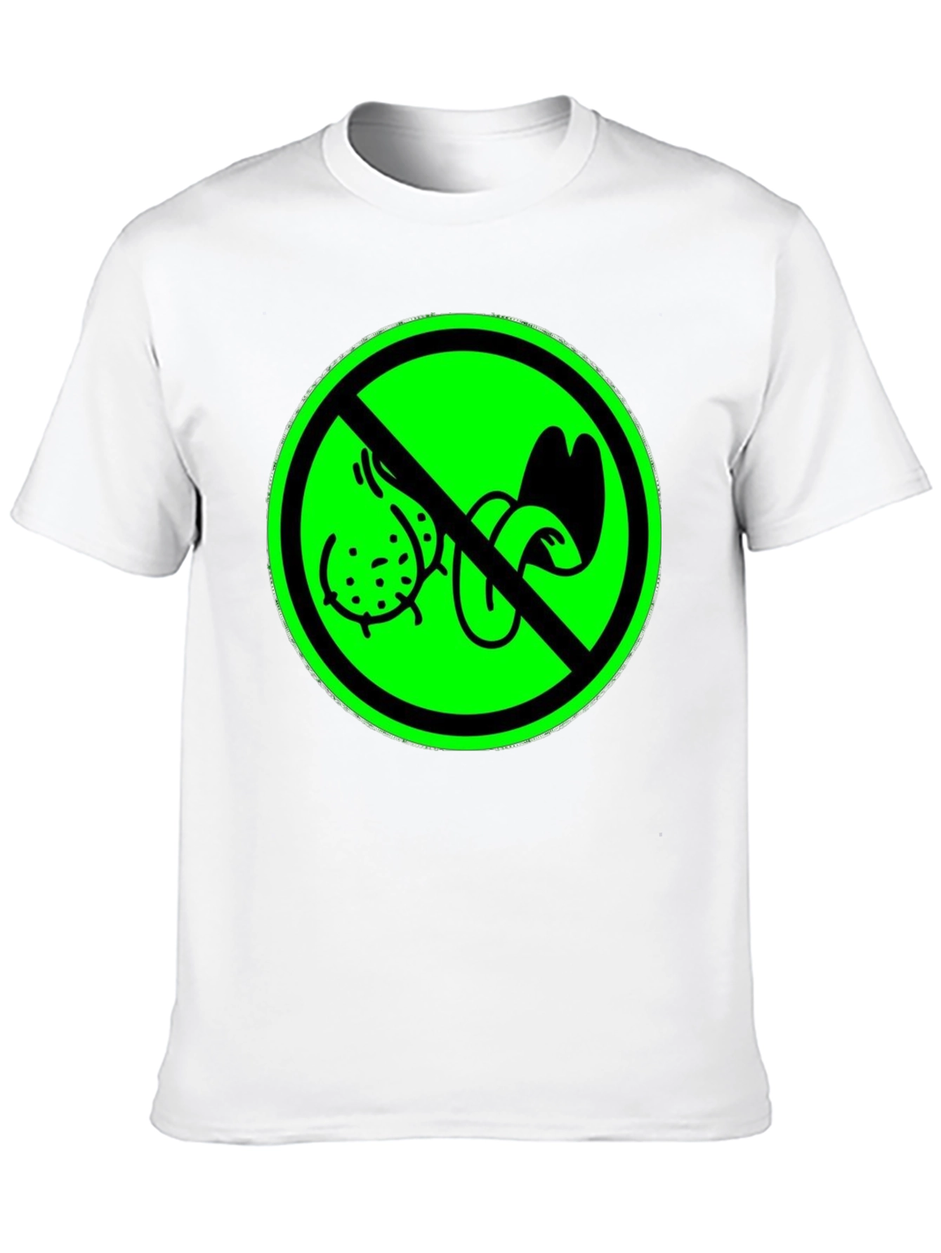 Black Funny Prohibit Balls T-Shirt - Adult Humor view 10