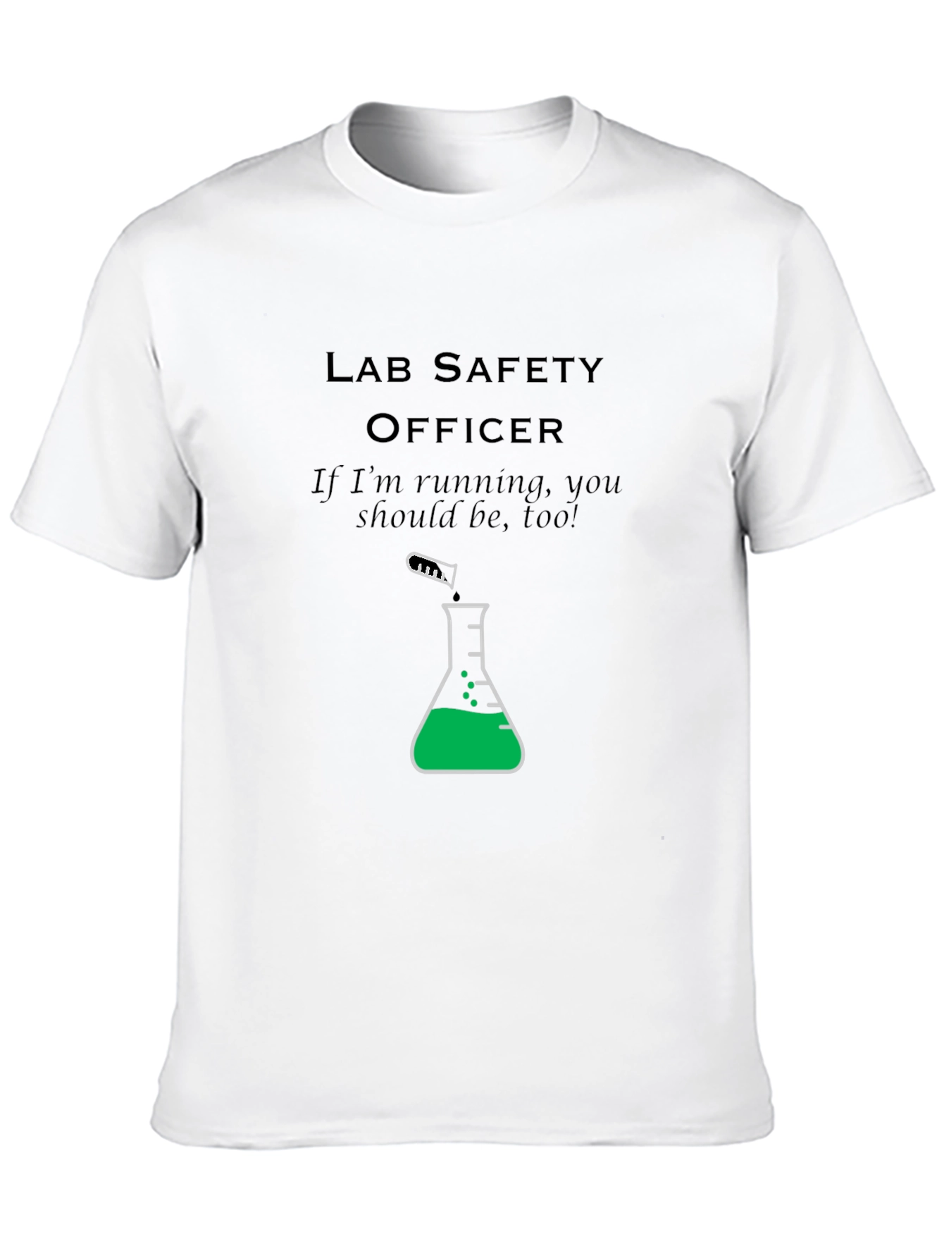 Black Lab Safety Officer T-Shirt: Run! view 10