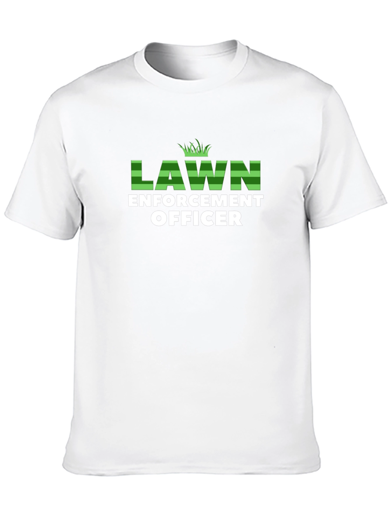 Black Lawn Enforcement Officer Graphic T-Shirt view 10