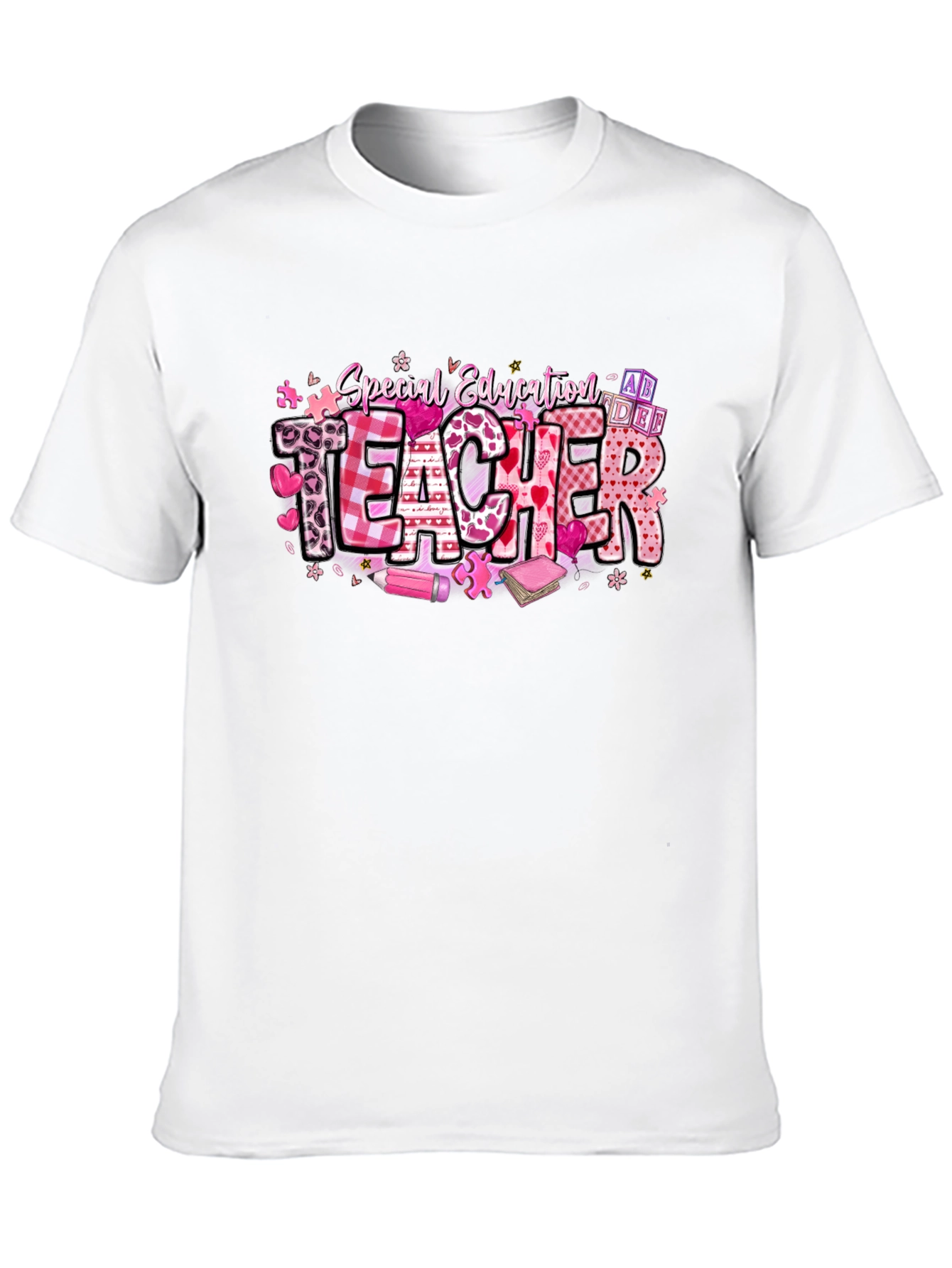 Black Special Education Teacher T-Shirt view 10