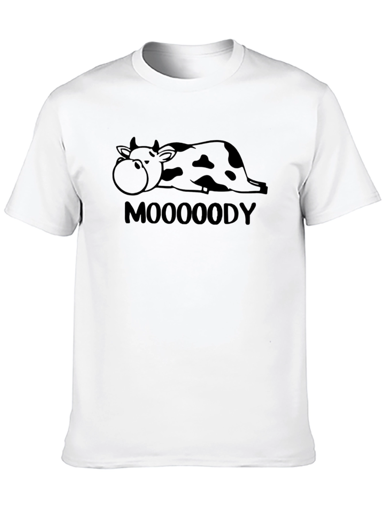 Black Mooooody Cow Graphic Tee - Relaxed Fit view 10