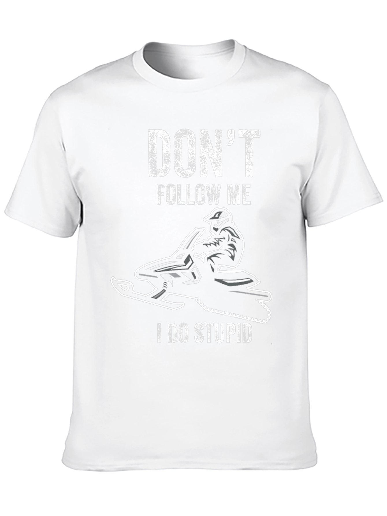 Black Don't Follow Me I Do Stupid T-Shirt view 10