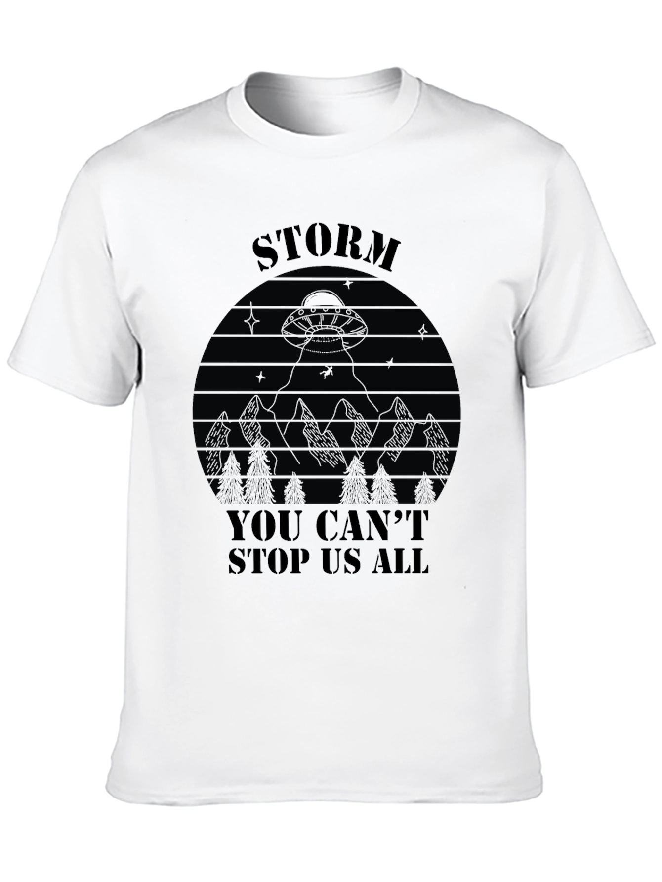 Black Storm Area 51 T-Shirt - You Can't Stop Us All view 10