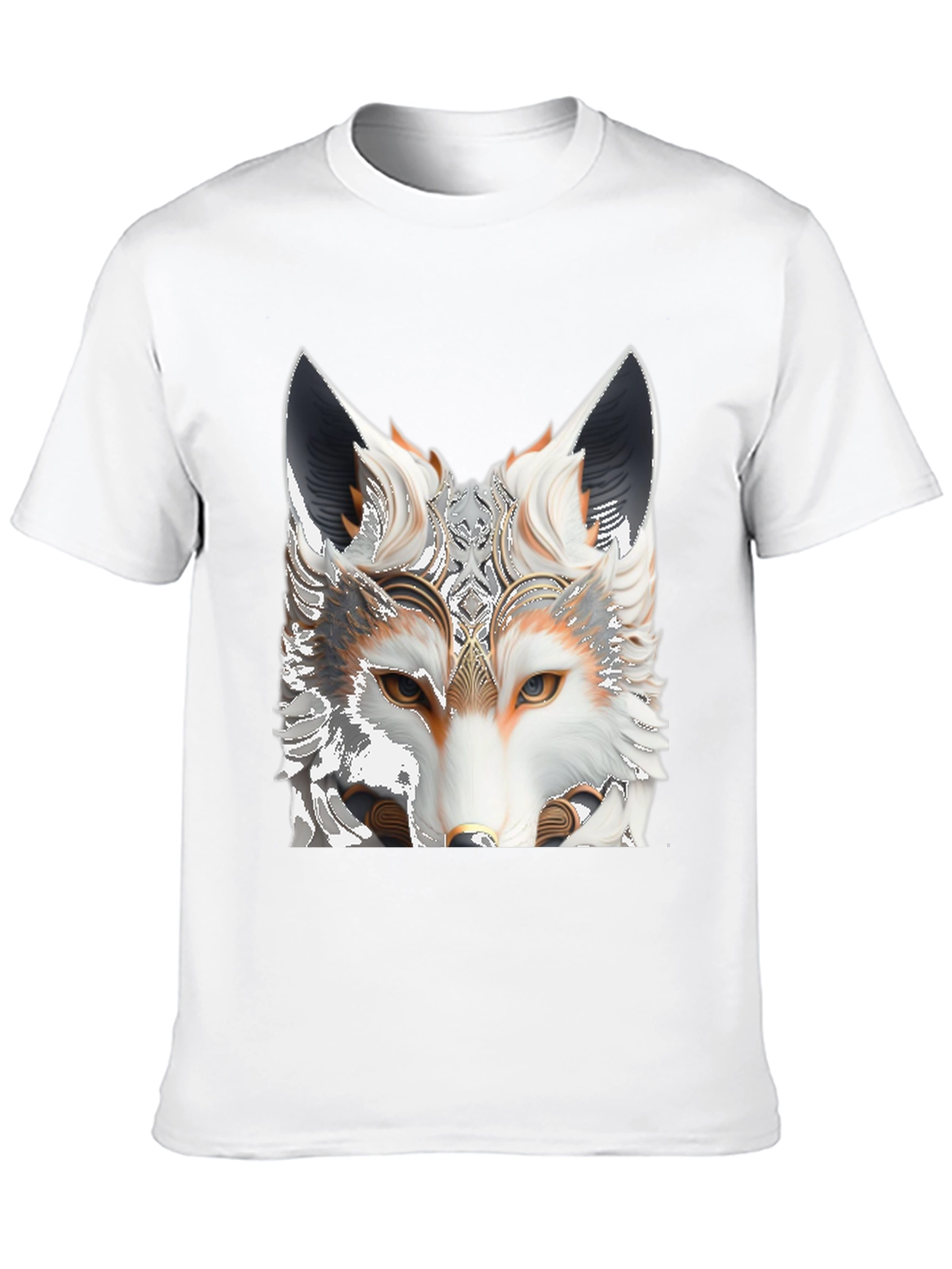 Black Fox Head Graphic Tee view 10