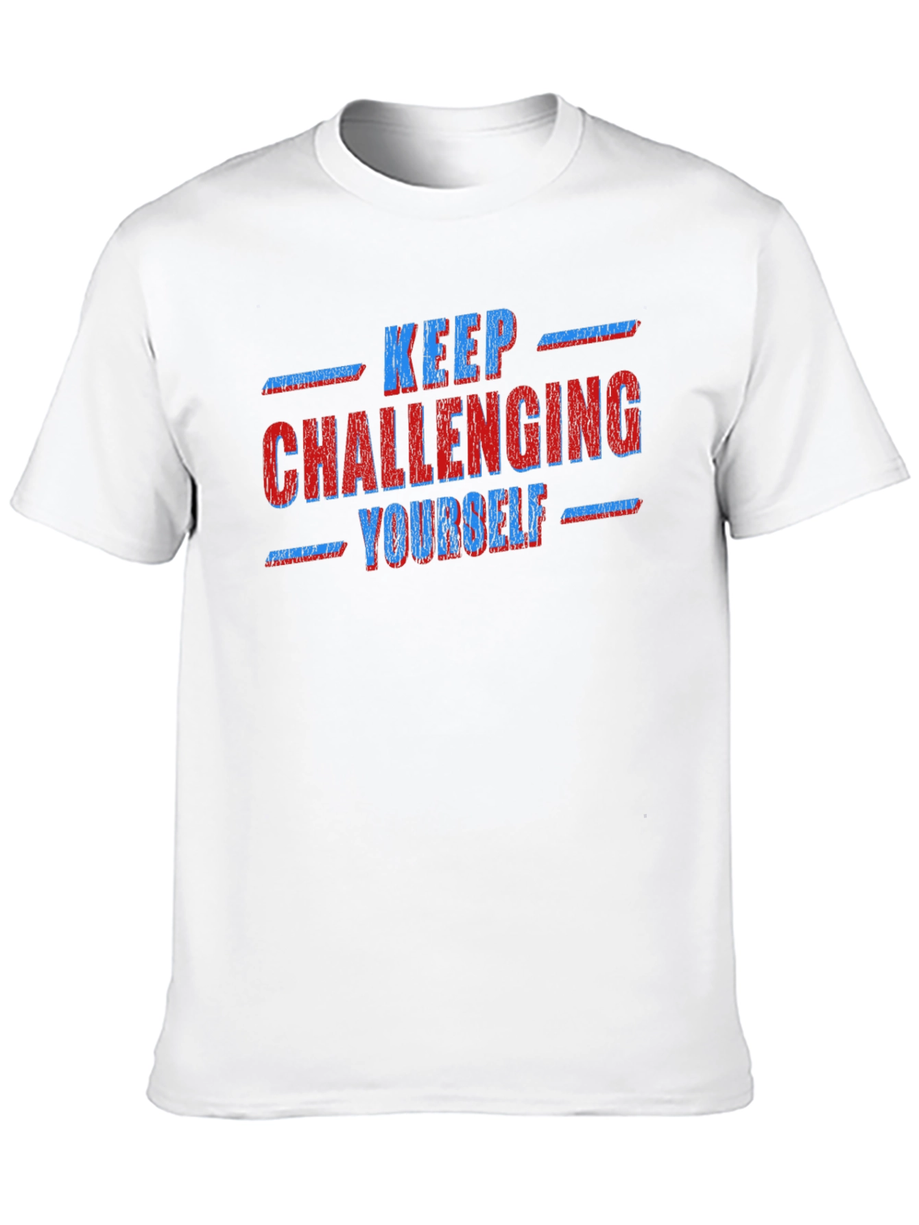 Black Keep Challenging Yourself Graphic Tee view 10