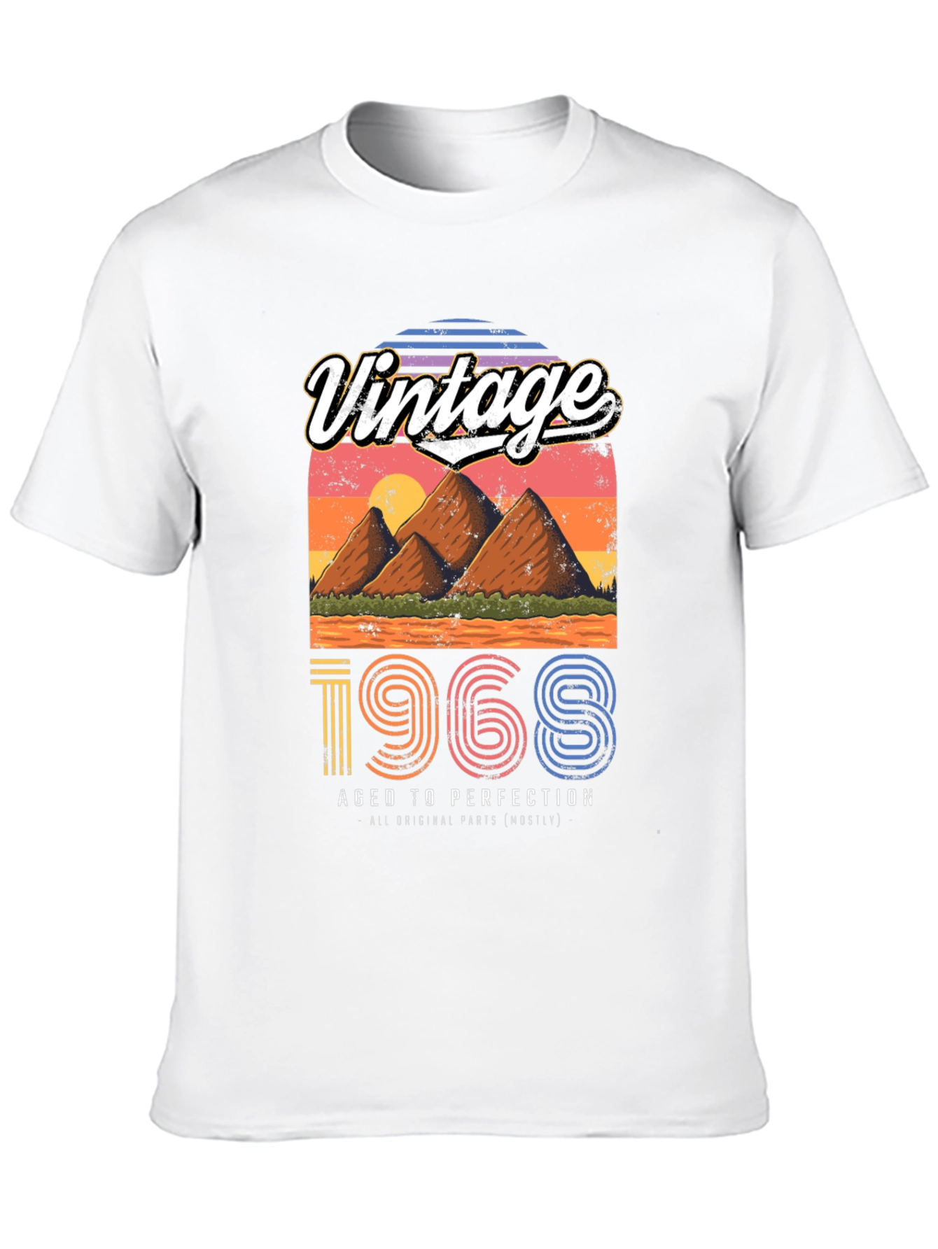 Black Vintage 1968 Aged to Perfection T-Shirt view 10