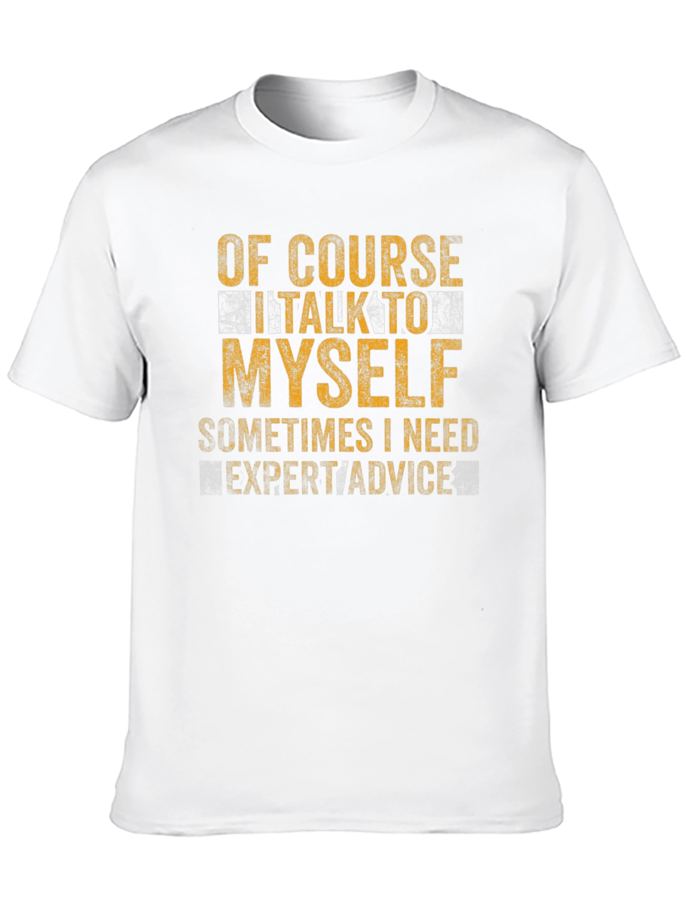 Black Funny "Of Course I Talk To Myself" Graphic Tee view 10
