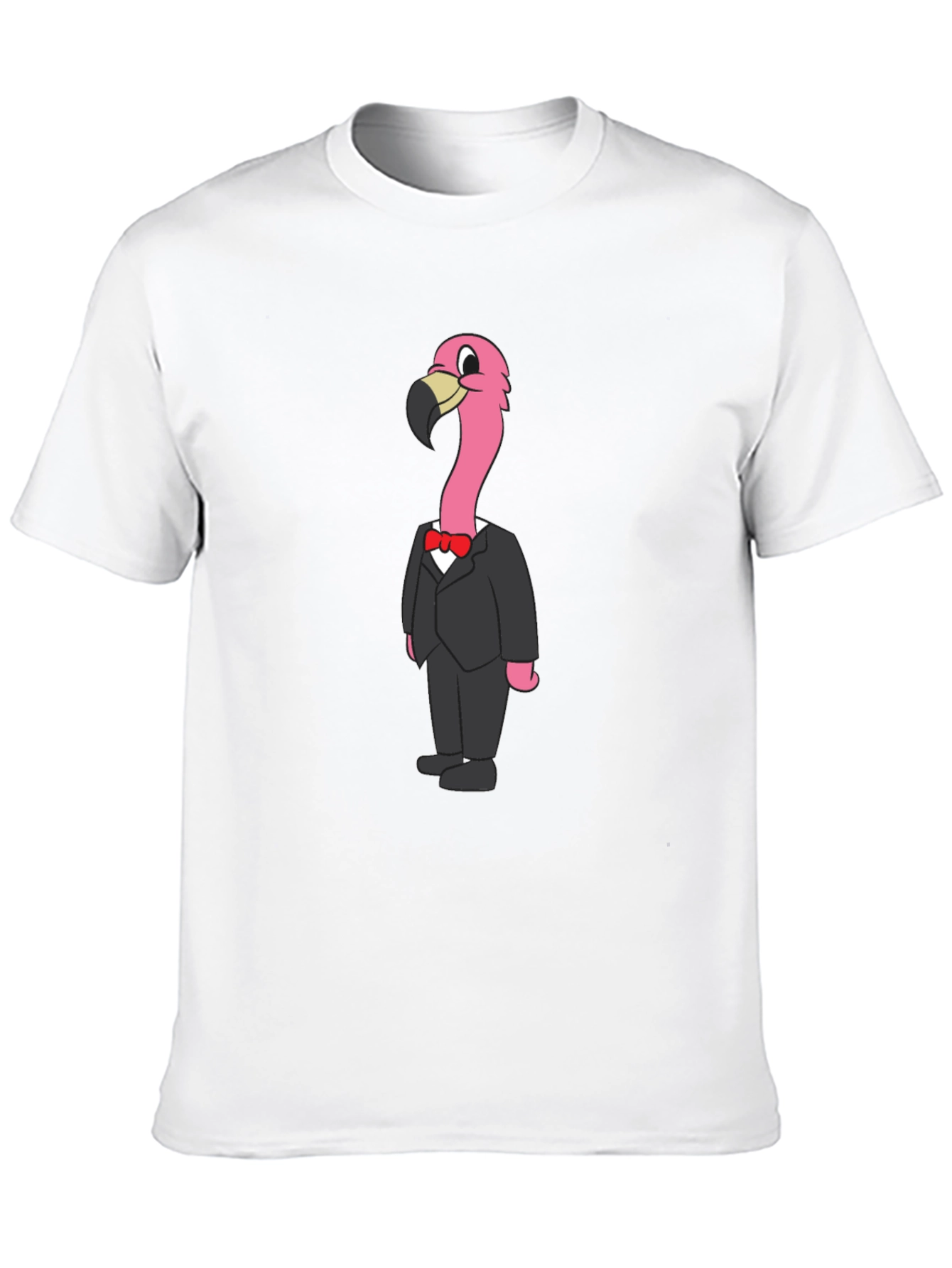 Black Flamingo in a Suit Graphic T-Shirt view 10
