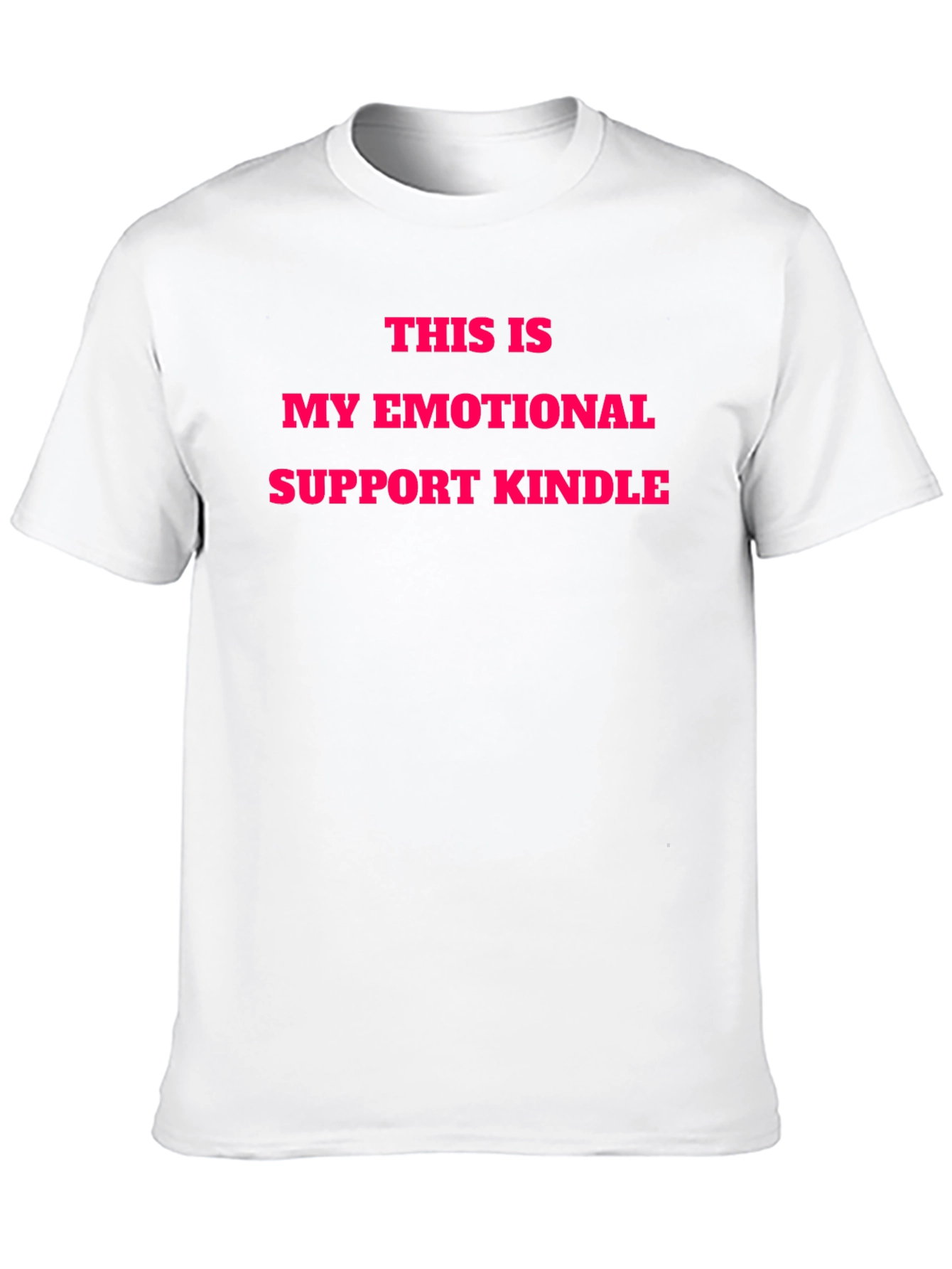 Black Emotional Support Kindle T-Shirt view 10