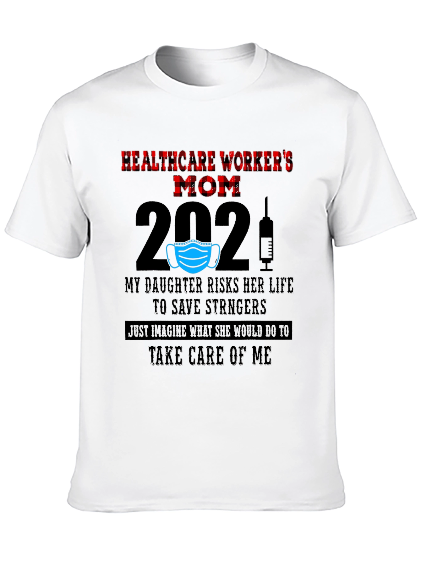 Black Healthcare Worker's Mom 2021 T-Shirt view 10