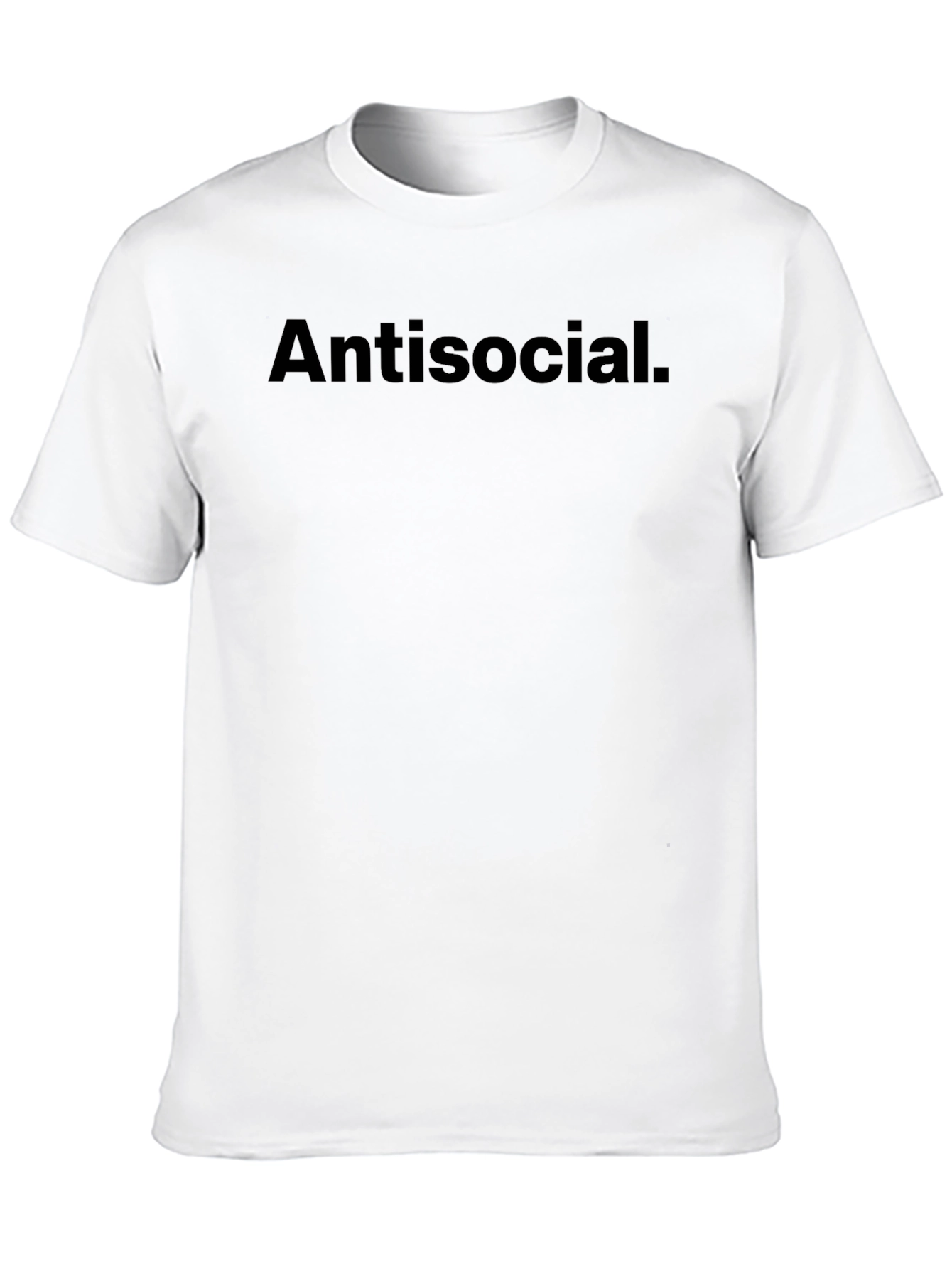 Black Antisocial Graphic Print T-Shirt - Men's Fashion view 10