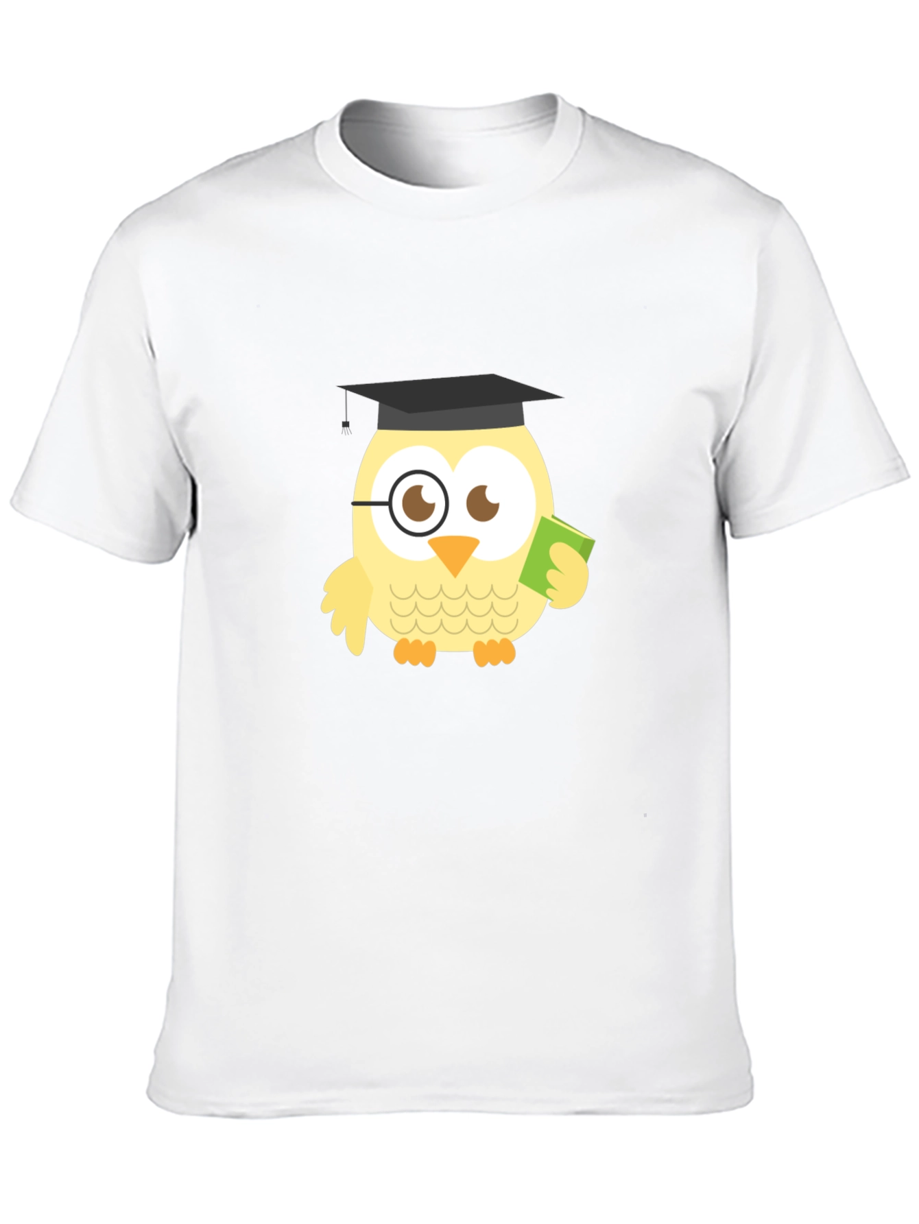 Black Funny Owl Grad Black T-Shirt view 10