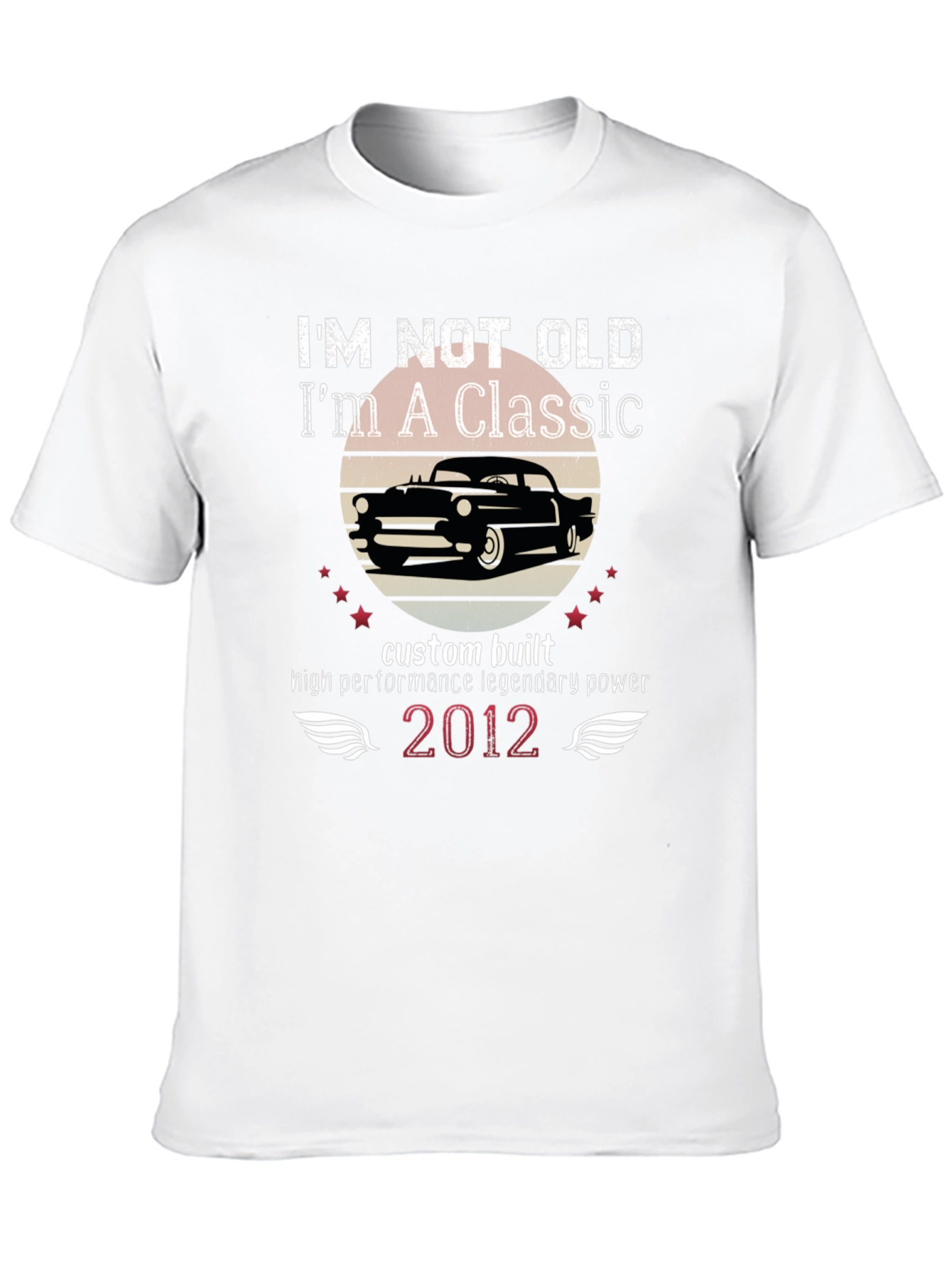 Black Classic Car Enthusiast T-Shirt - 'I'm Not Old' view 10