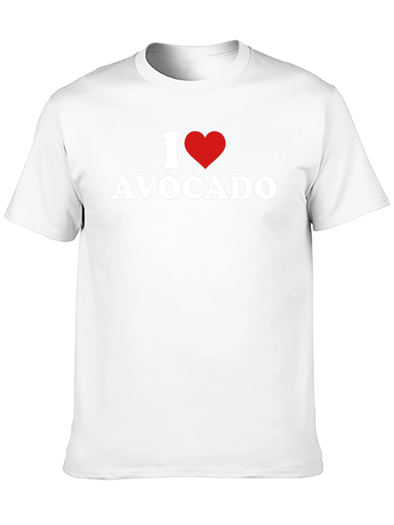 Black I Heart Avocado T-Shirt - Unisex Black Tee view 10