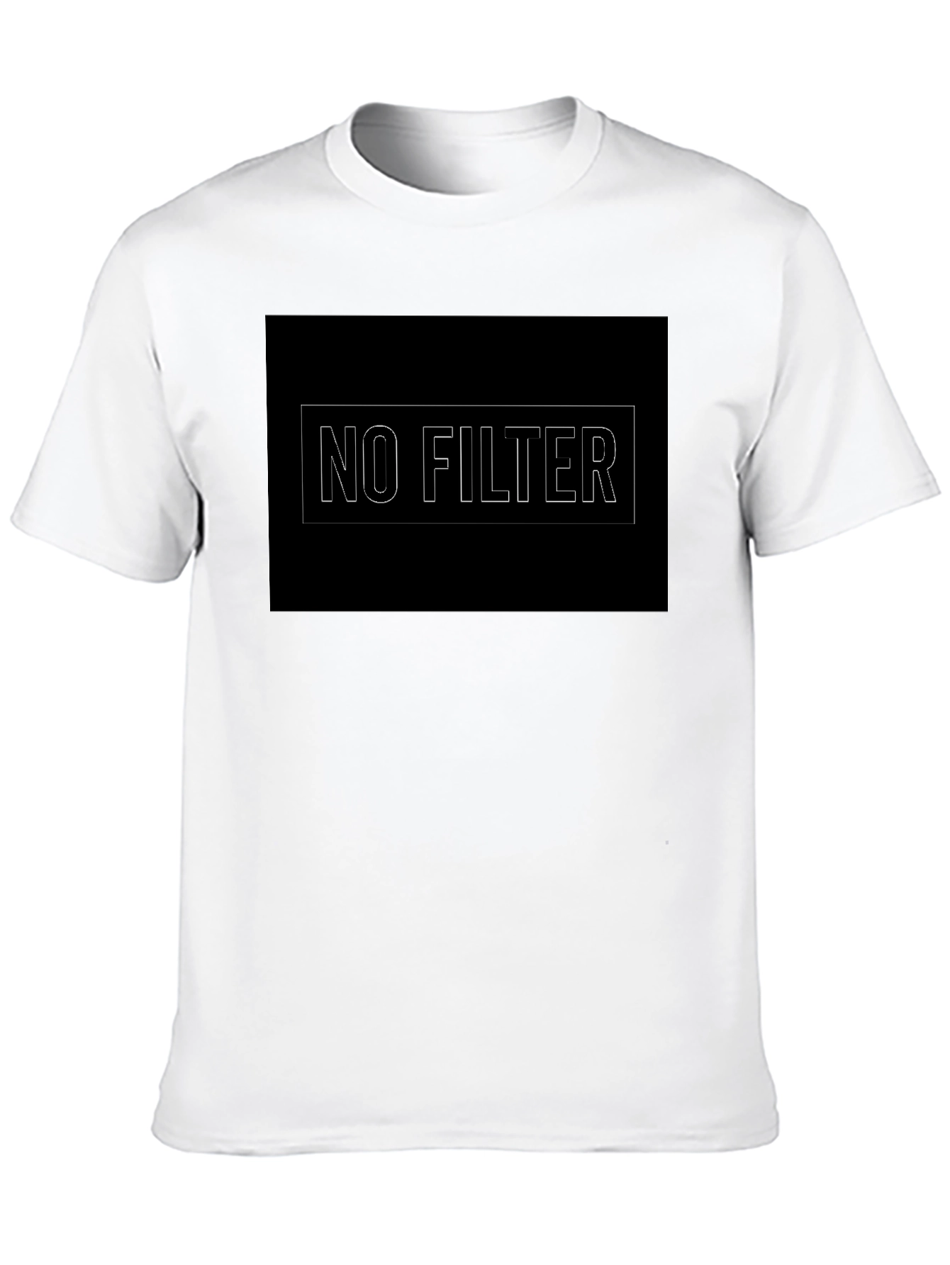 Black No Filter Graphic Tee - Mens Black T-Shirt view 10