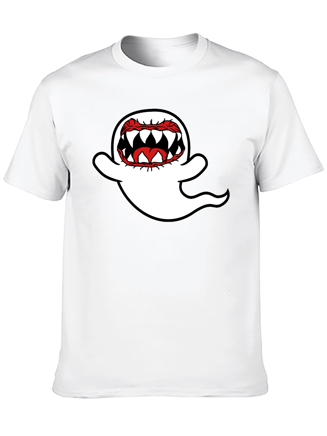 Black Ghost Graphic Black T-Shirt view 10