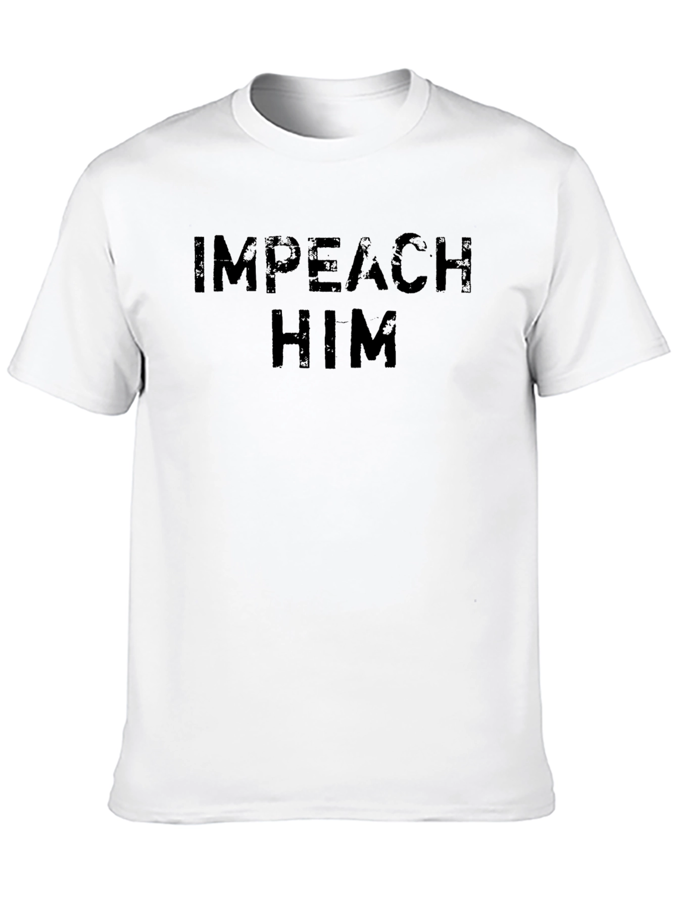 Black Impeach Him Slogan T-Shirt - Political Statement Tee view 10