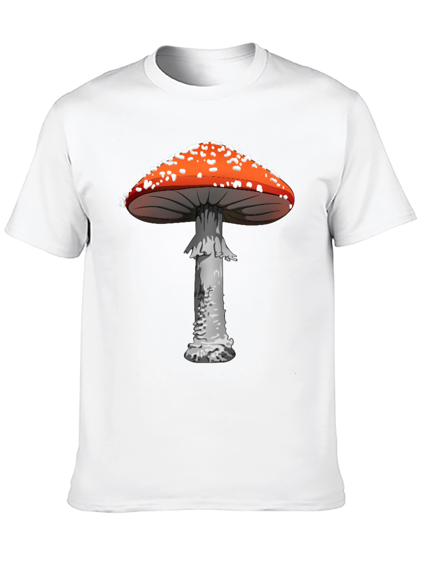 Black Mushroom Graphic Tee - Funky Novelty Print view 10