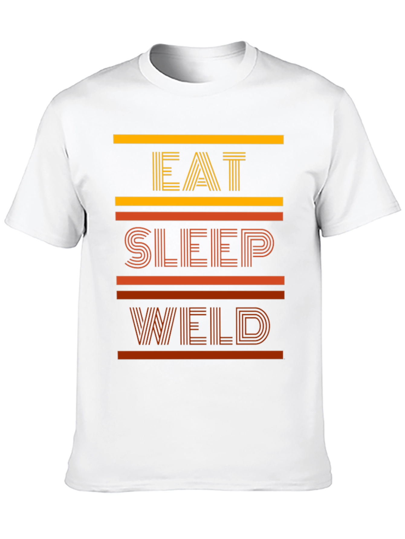 Black Eat Sleep Weld Graphic T-Shirt view 10