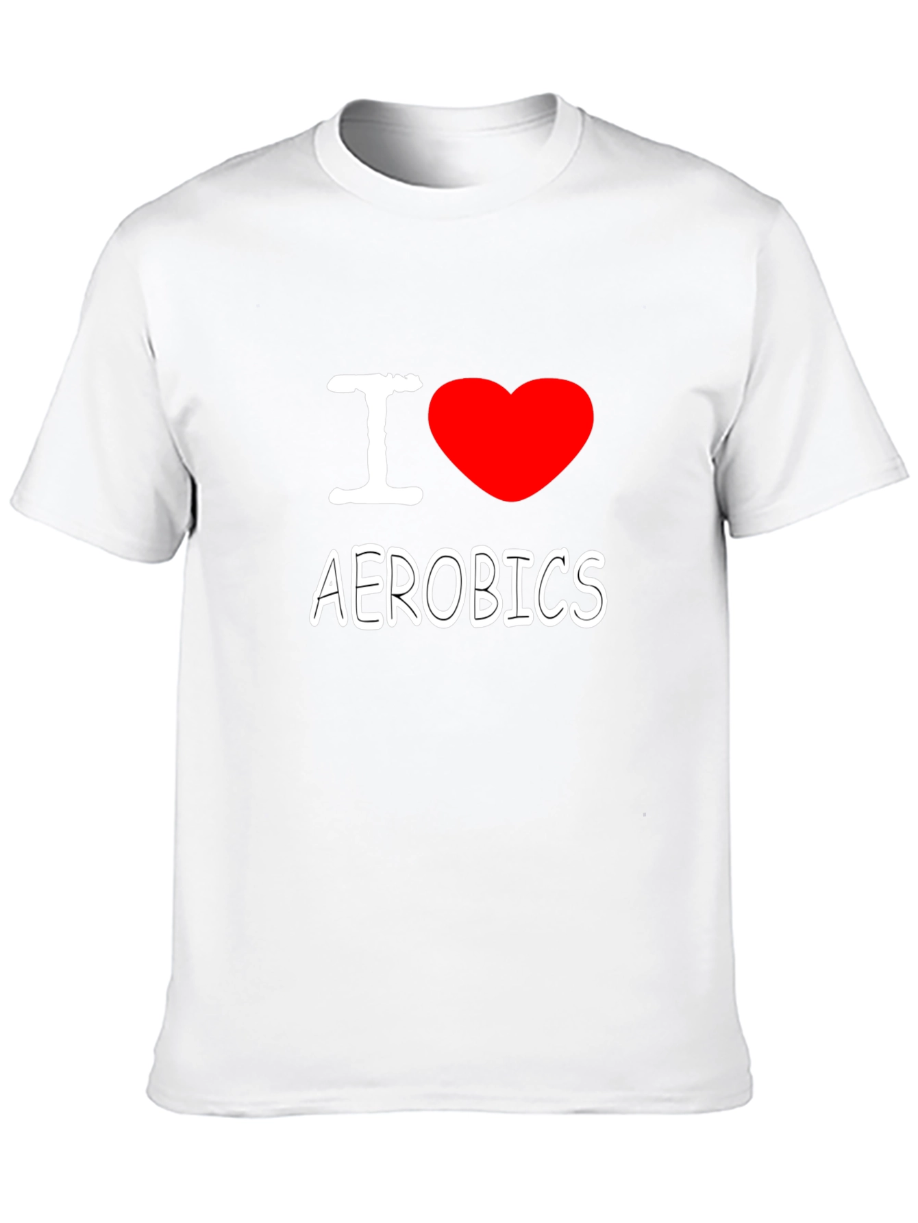 Black I Heart Aerobics Black Cotton Tee view 10