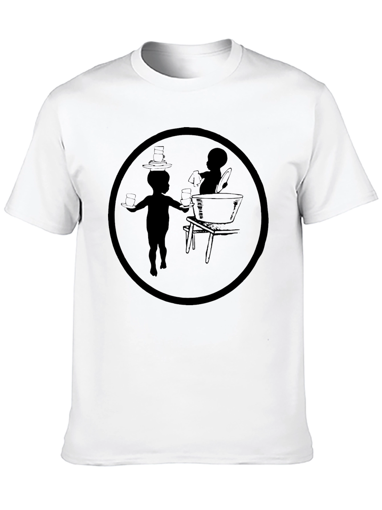 Black Silhouette Graphic Print Tee view 10