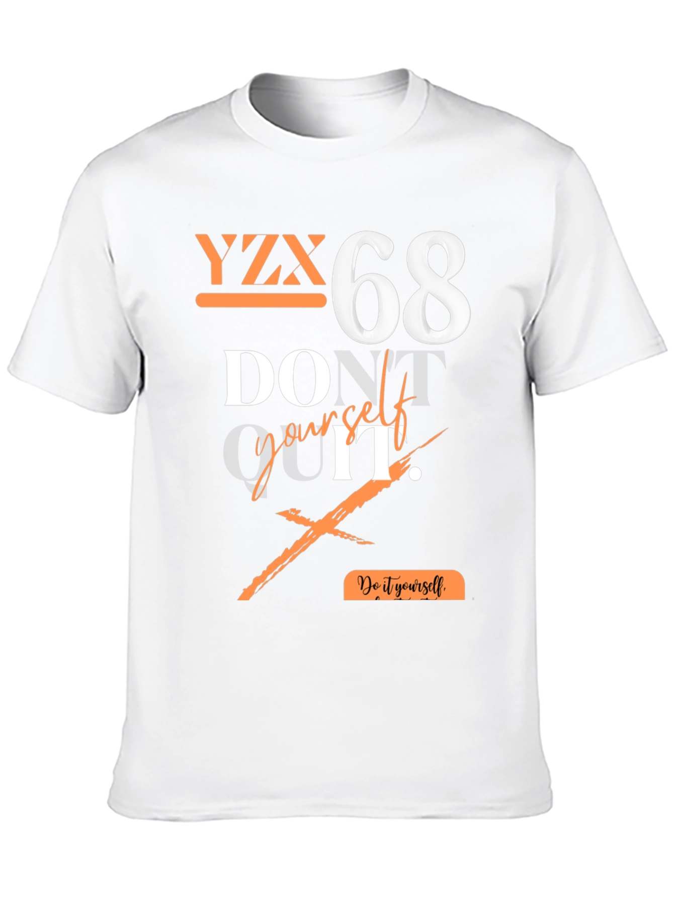 Black YZX 68 Graphic Print T-Shirt - Do It Yourself view 10