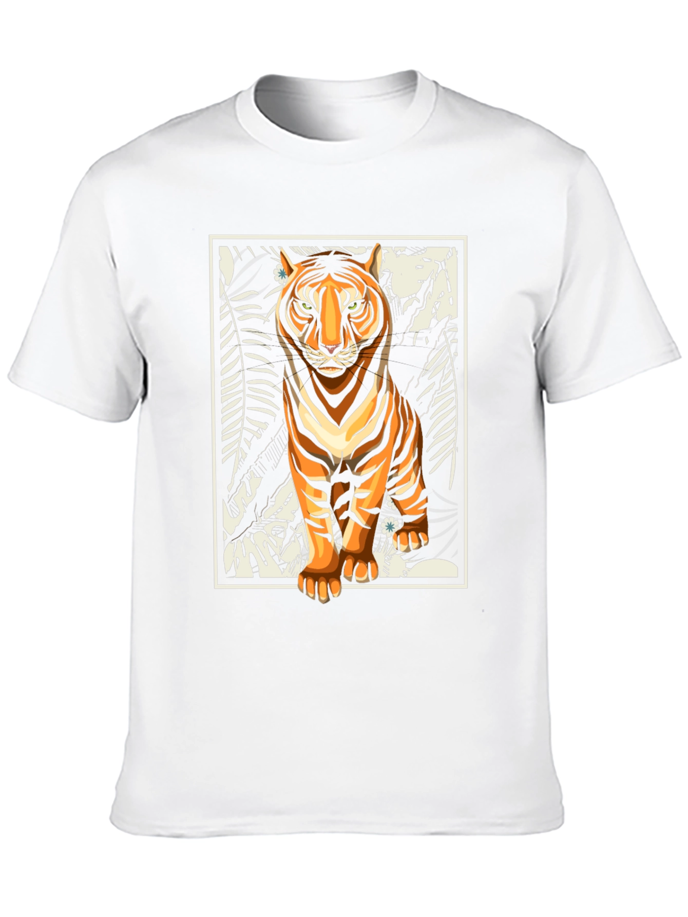 Black Tiger Graphic Print Black T-Shirt view 10