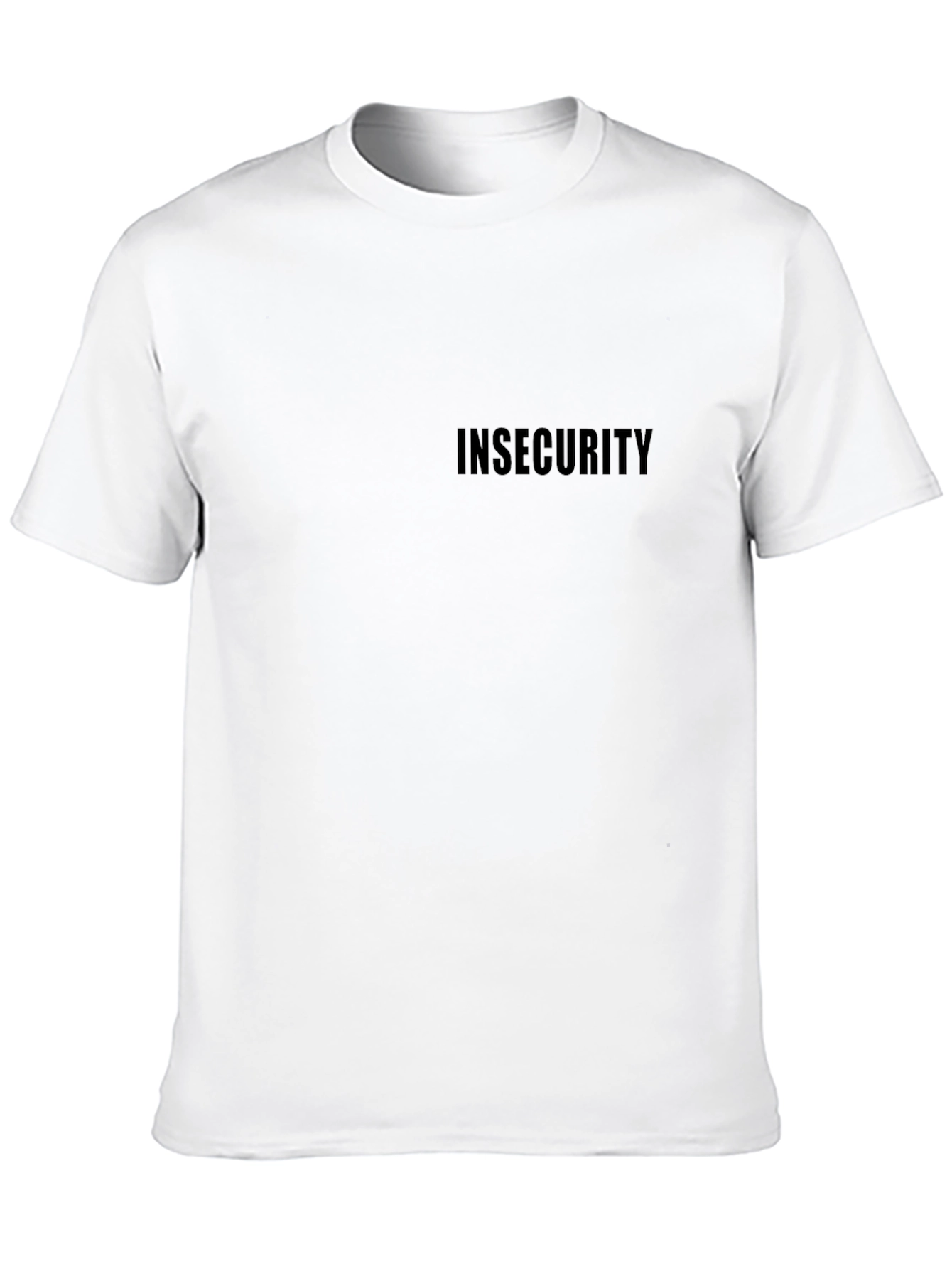 Black Insecurity T-Shirt - Black Graphic Tee view 10