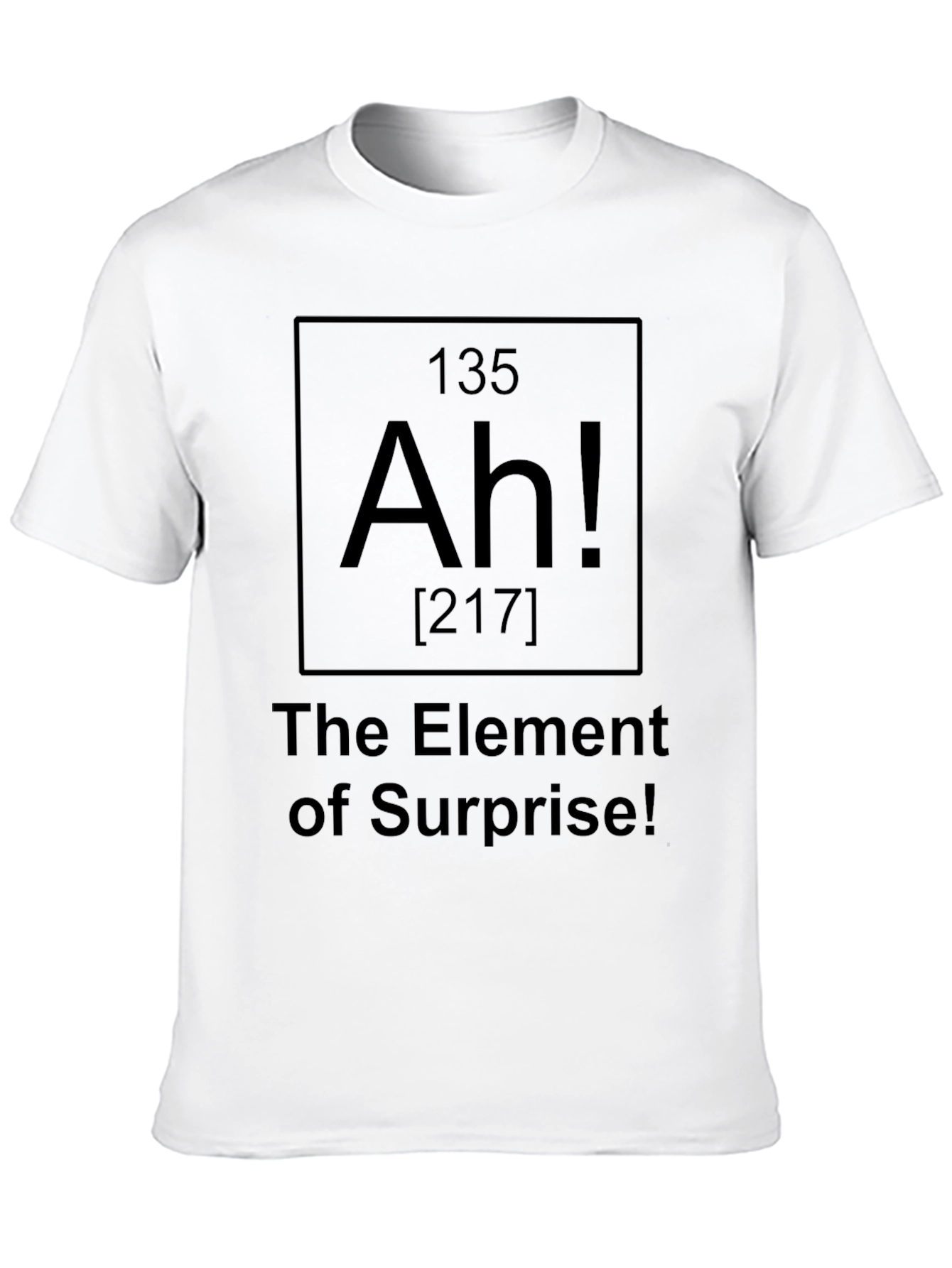 Black Ah! Element of Surprise T-Shirt - Black view 10