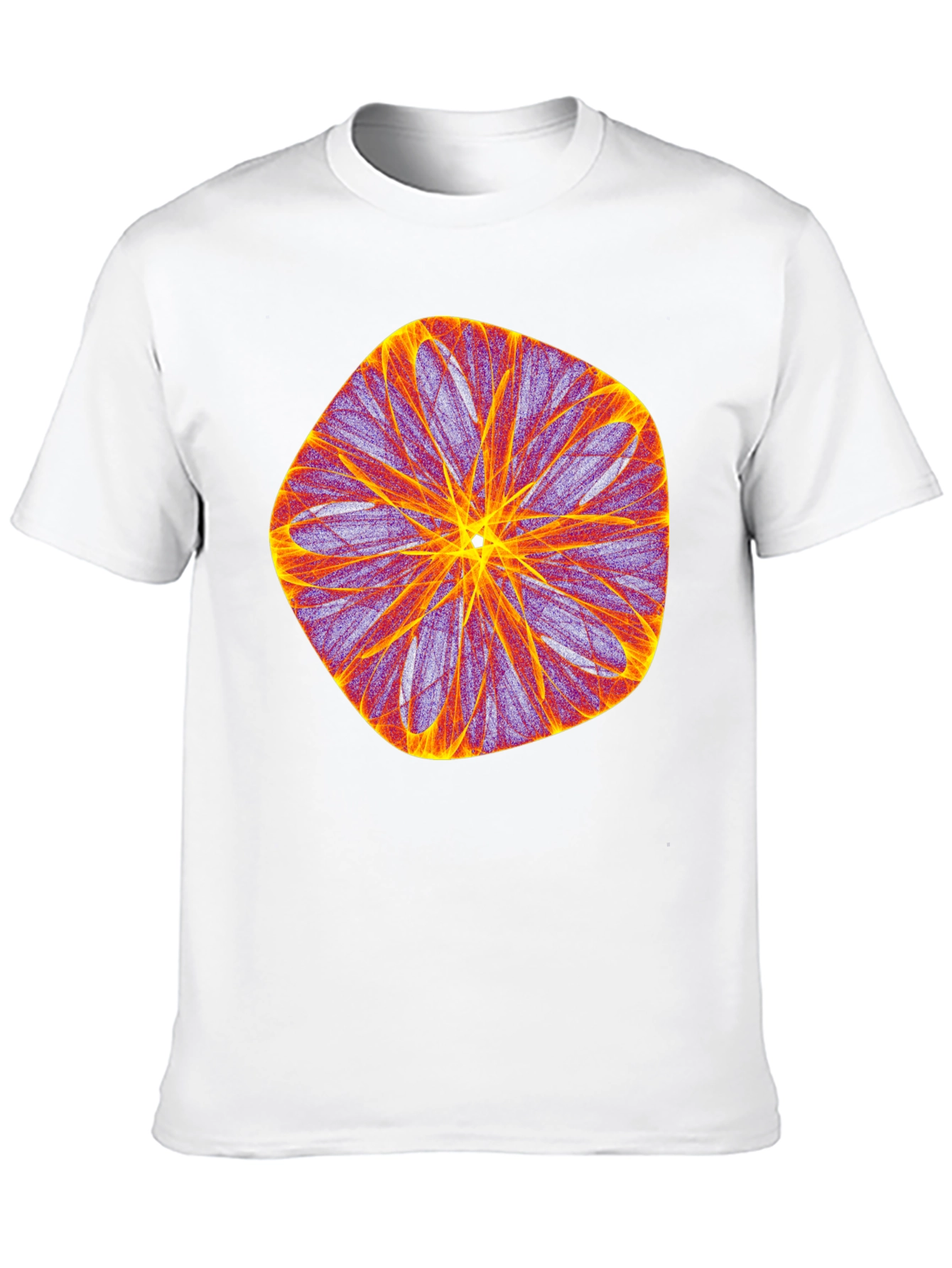 Black Abstract Geometric Graphic Black T-Shirt view 10