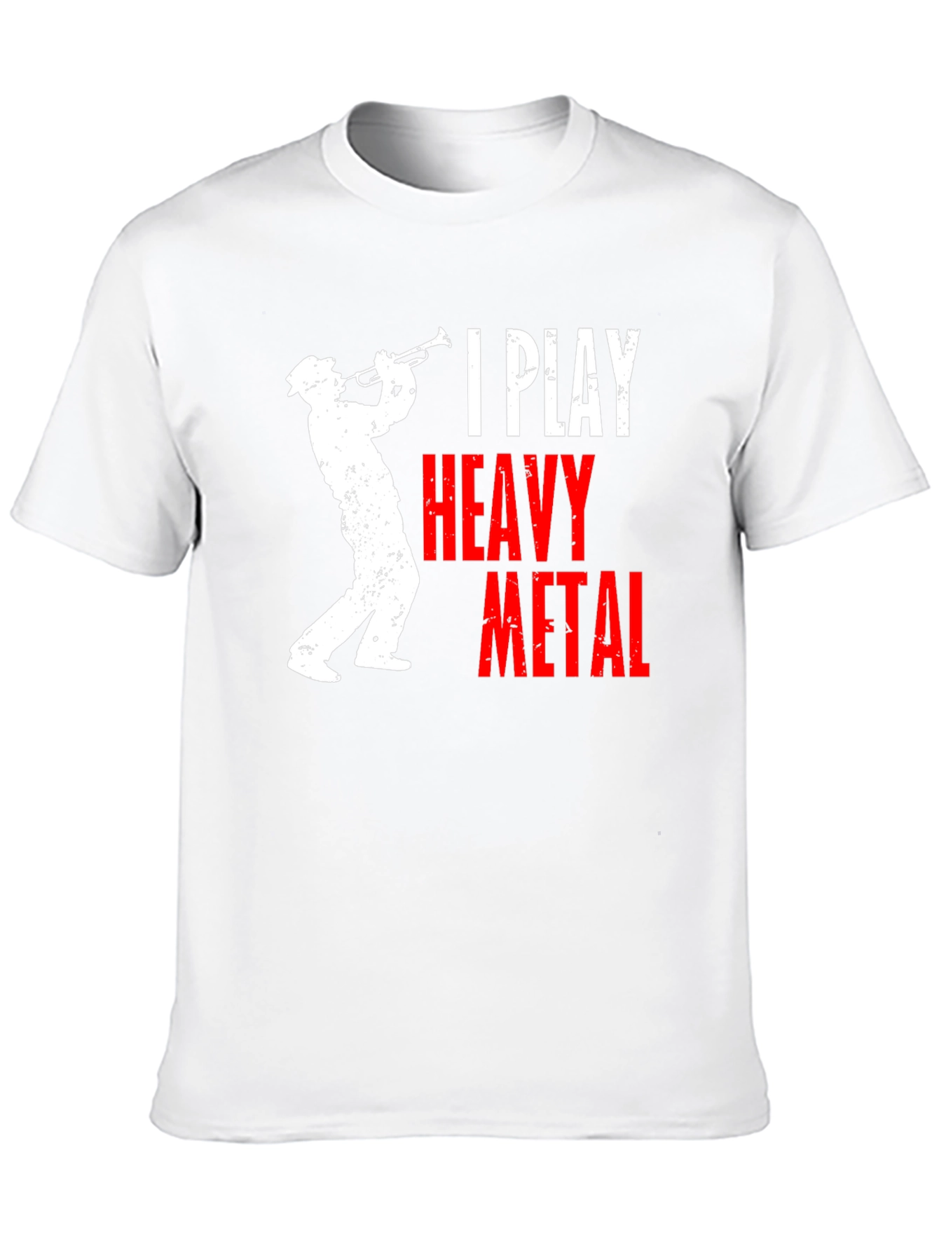 Black I Play Heavy Metal T-Shirt - Musician Humor Tee view 10