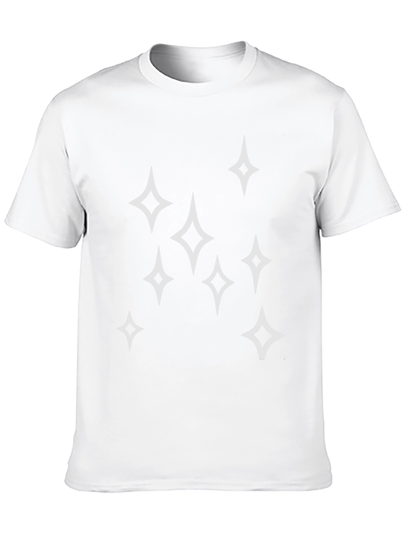 Black Sparkle Star Graphic Tee - Men's Black T-Shirt view 10