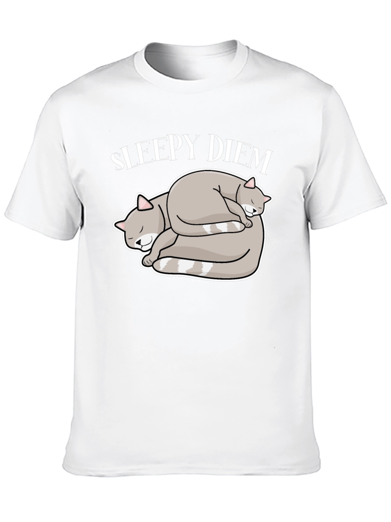 Black Sleepy Diem Cat Nap T-Shirt Black Cotton Blend view 10