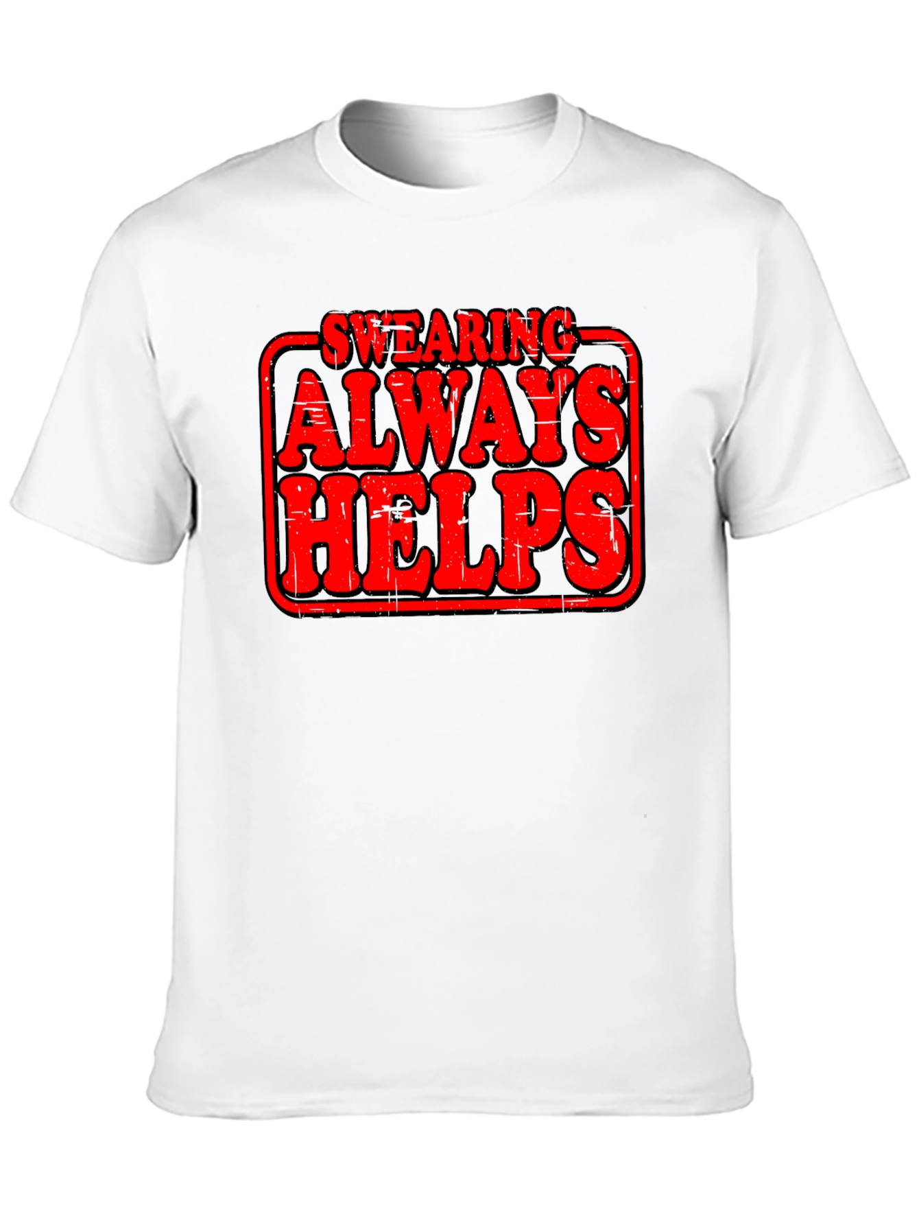 Black Swearing Always Helps Graphic T-Shirt view 10