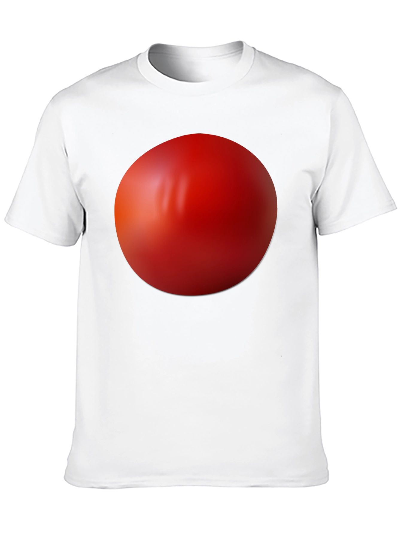 Black Red Sphere Graphic Black T-Shirt view 10