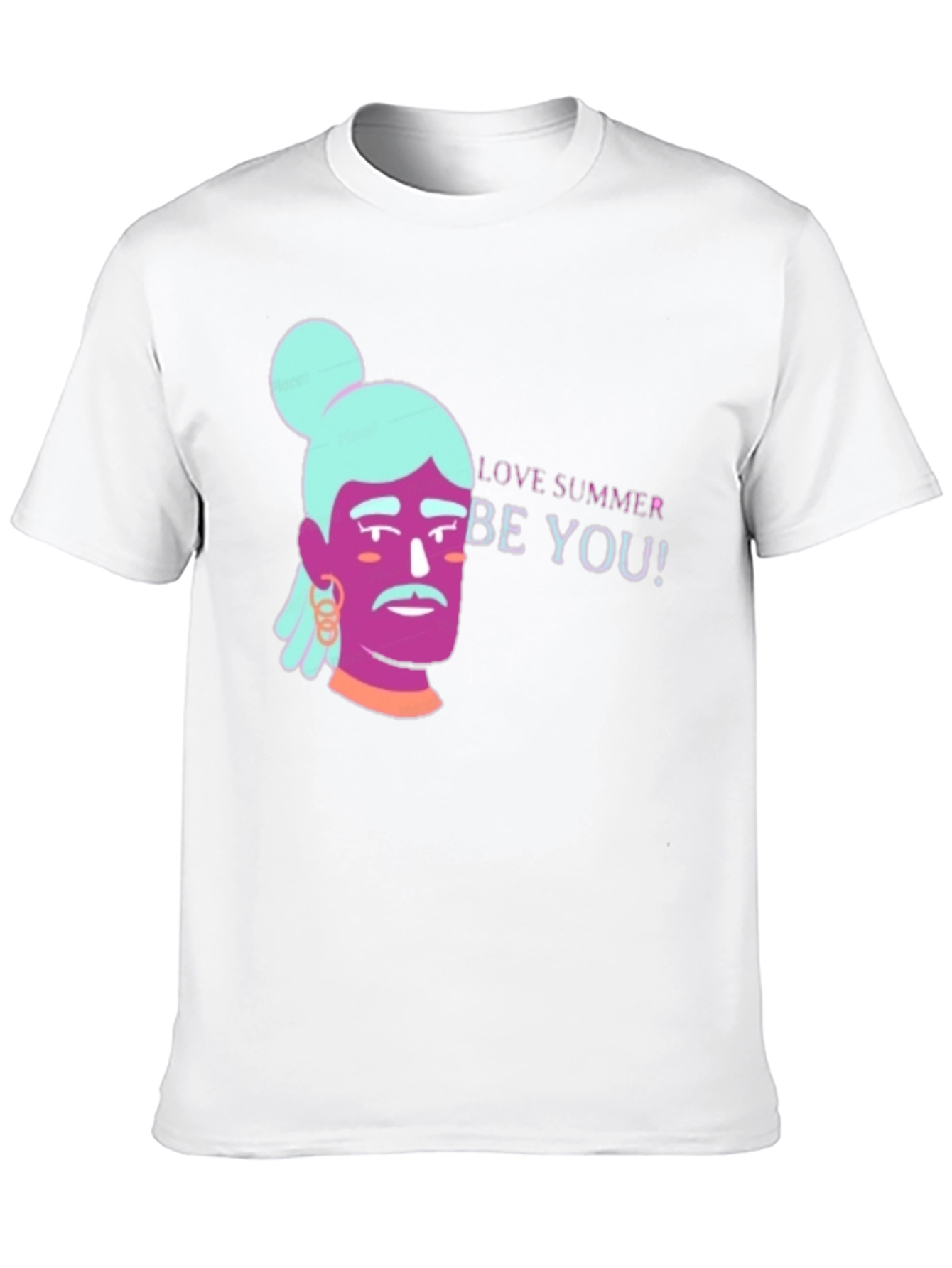 Black Love Summer Be You! Graphic Black T-Shirt view 10