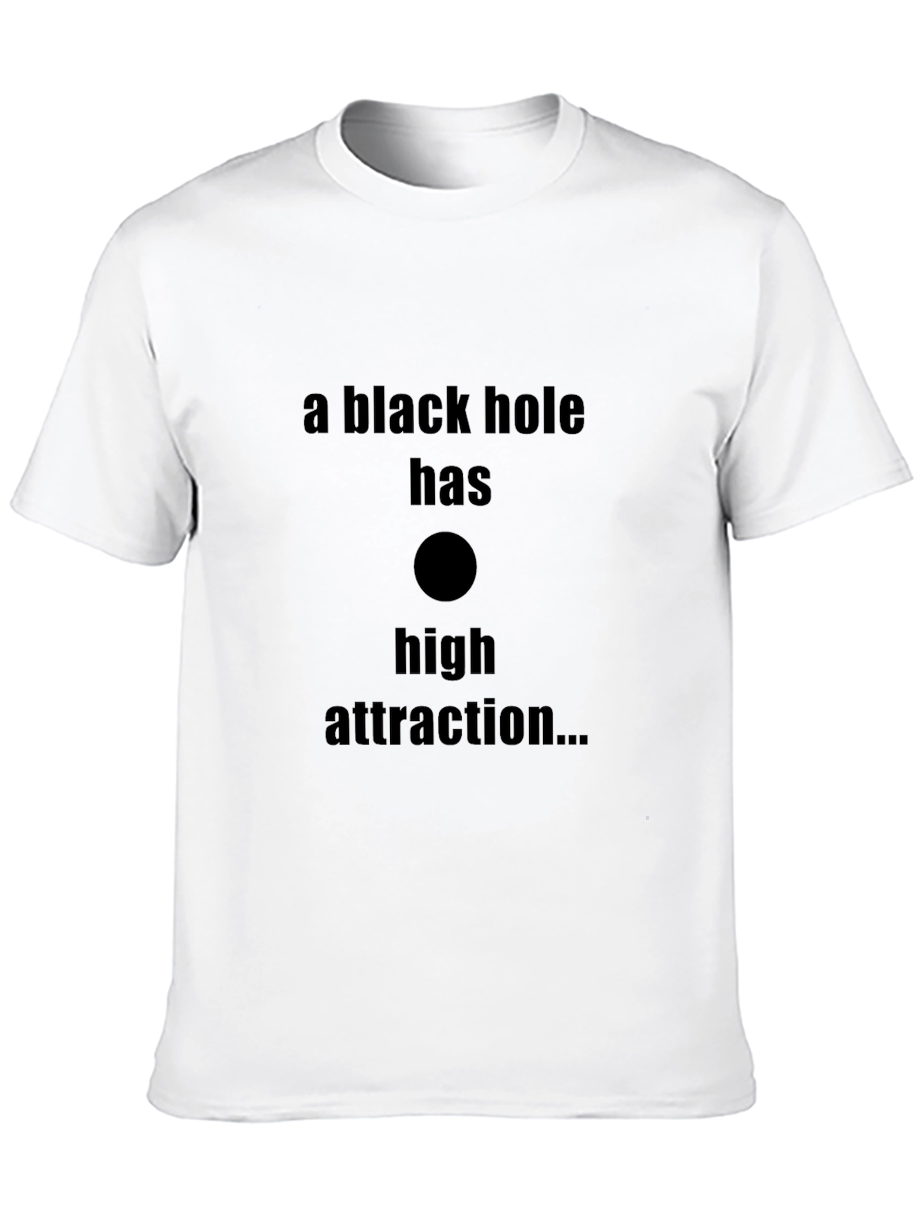 Black Black Hole Attraction Graphic T-Shirt - Trendy Men's Tee view 10
