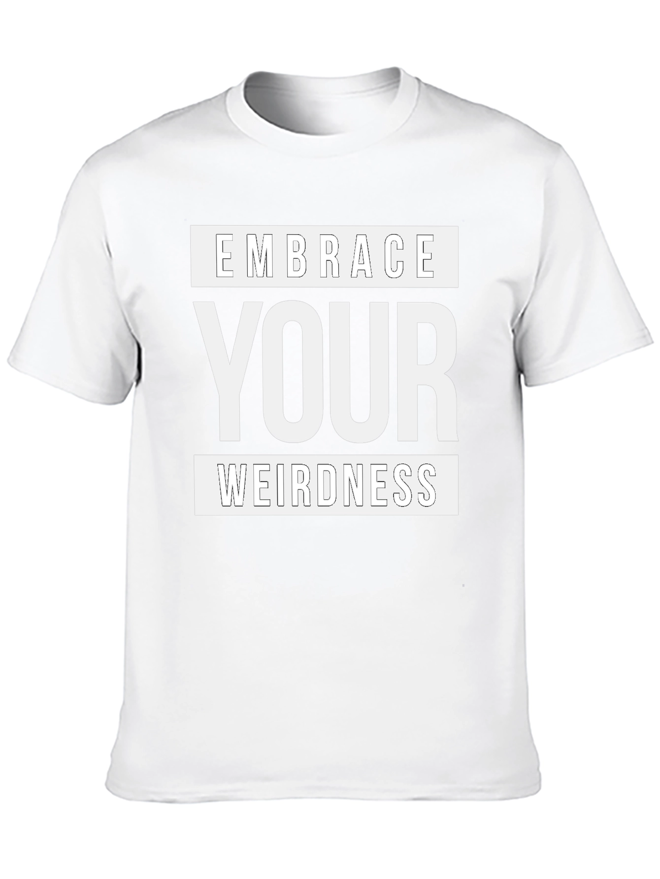 Black Embrace Your Weirdness Graphic T-Shirt - Black view 10