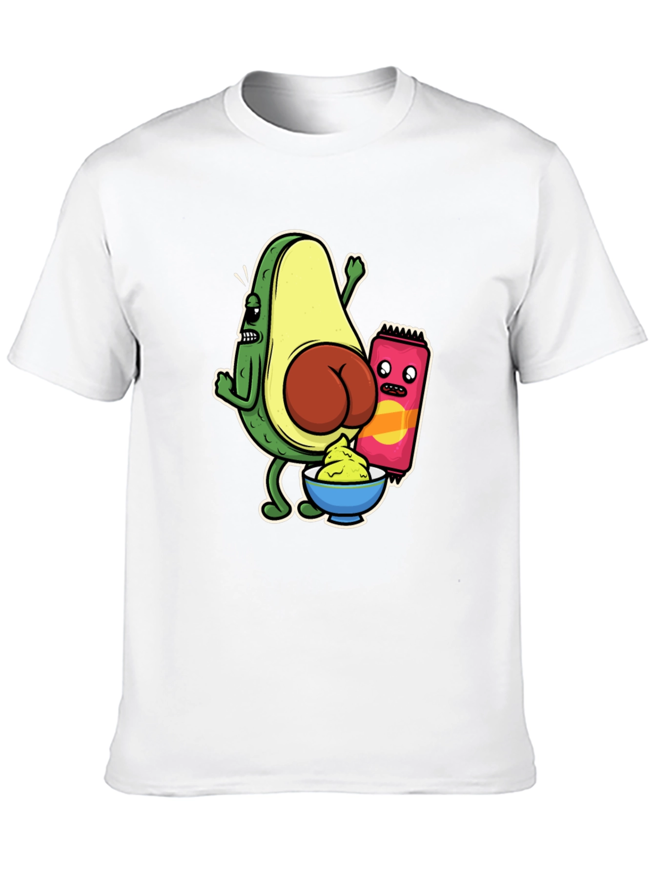 Black Avocado Butt Funny Graphic Tee view 10