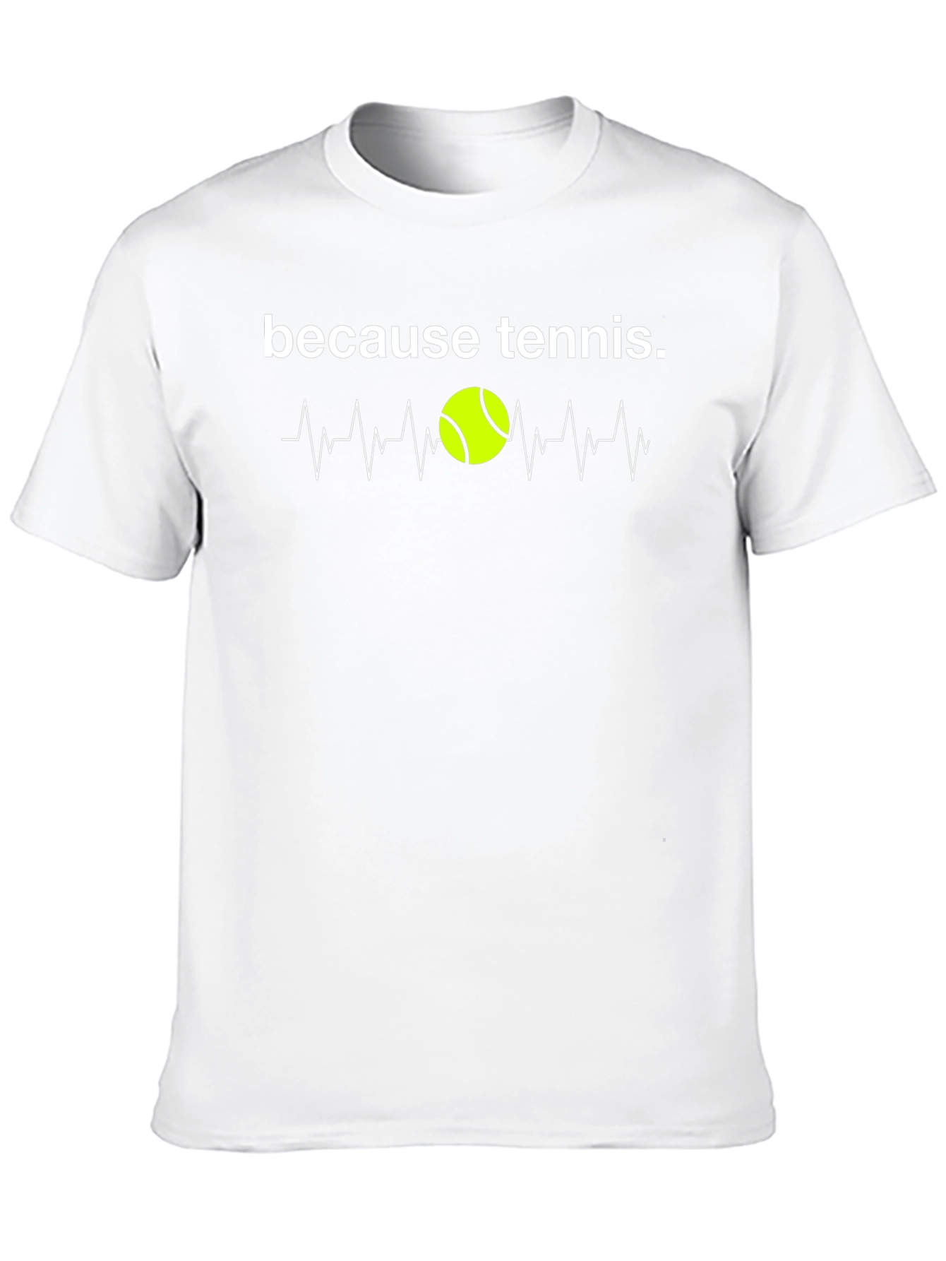 Black Because Tennis T-Shirt view 10