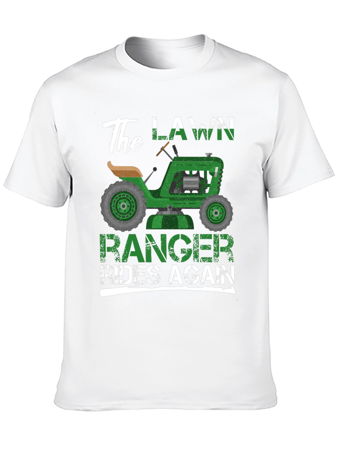 Black The Lawn Ranger Rides Again - Funny T-Shirt view 10