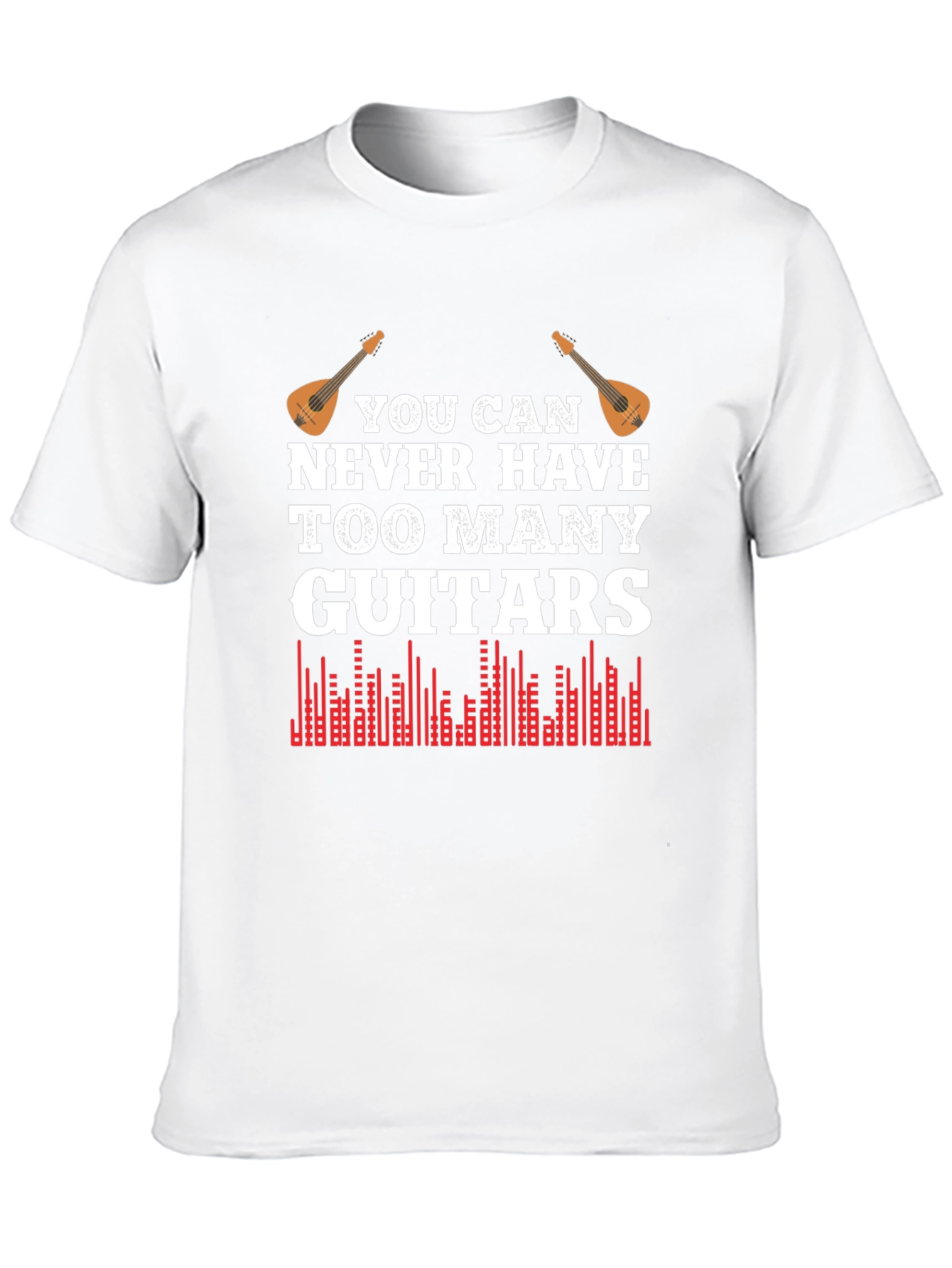 Black You Can Never Have Too Many Guitars T-Shirt view 10