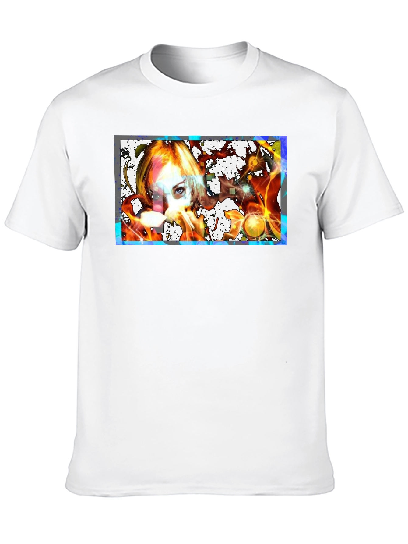 Black Artistic Graphic Print Black T-Shirt view 10