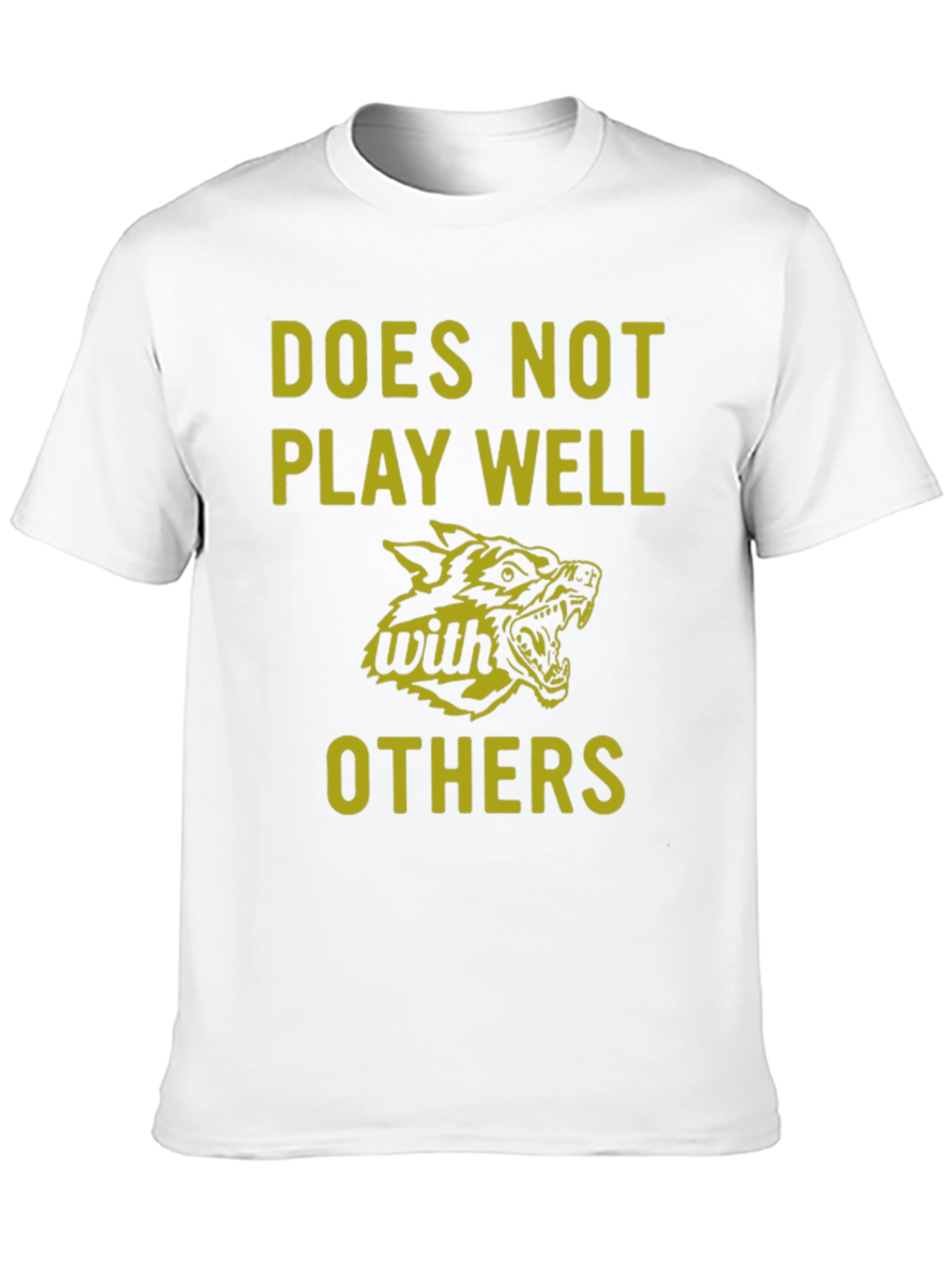 Black Does Not Play Well With Others Graphic Tee view 10