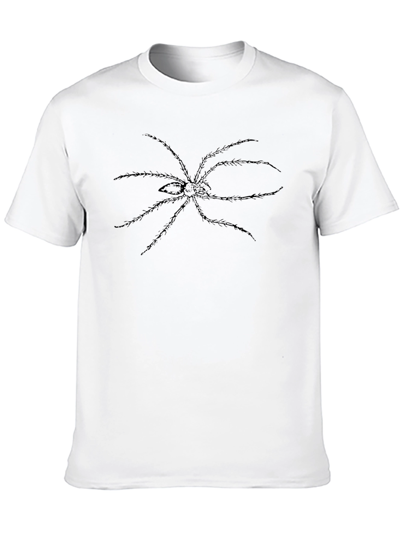 Black Spider Graphic Black T-Shirt - Creepy Cool Design view 10