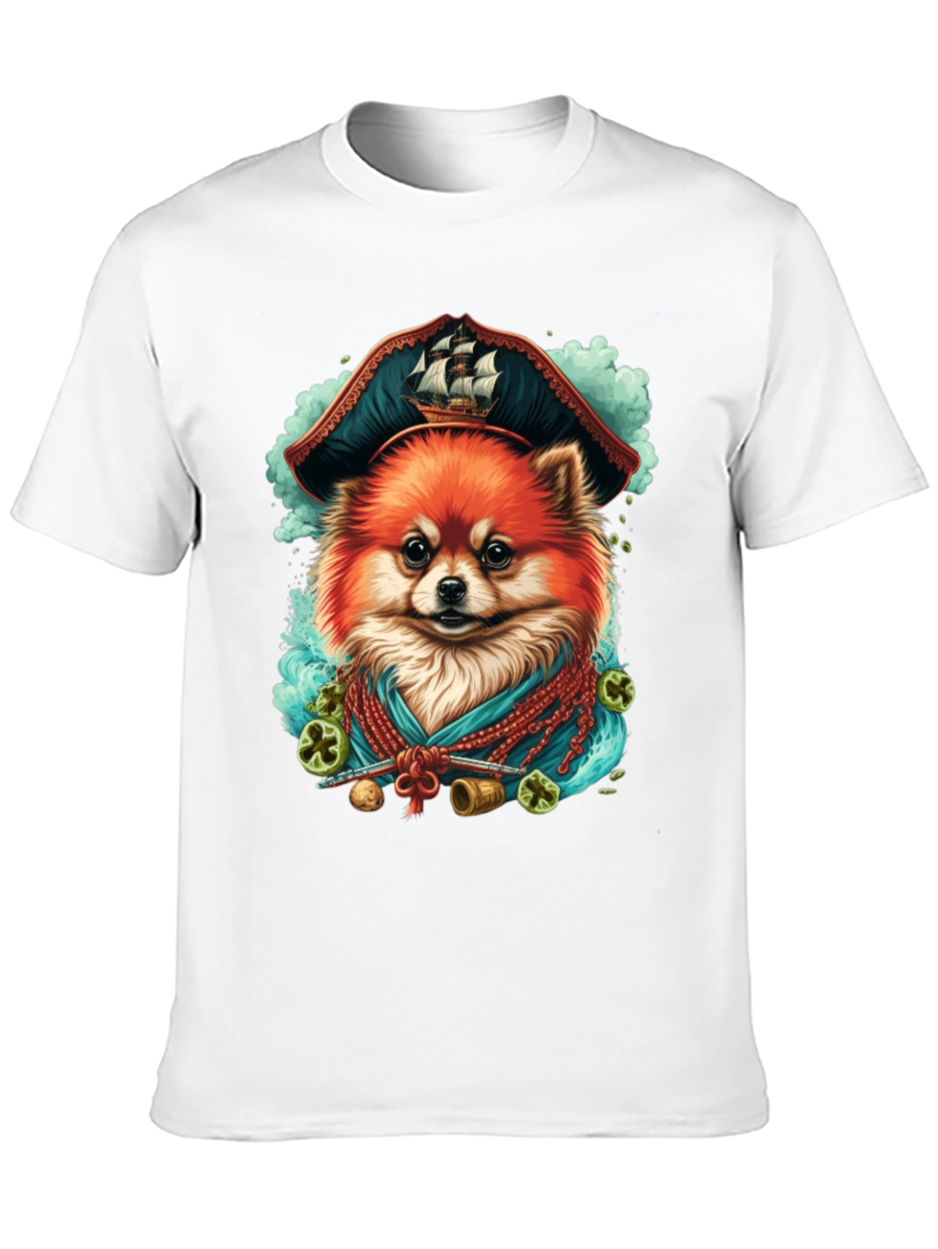 Pirate Dog T-Shirt - Pomeranian Pirate - 10