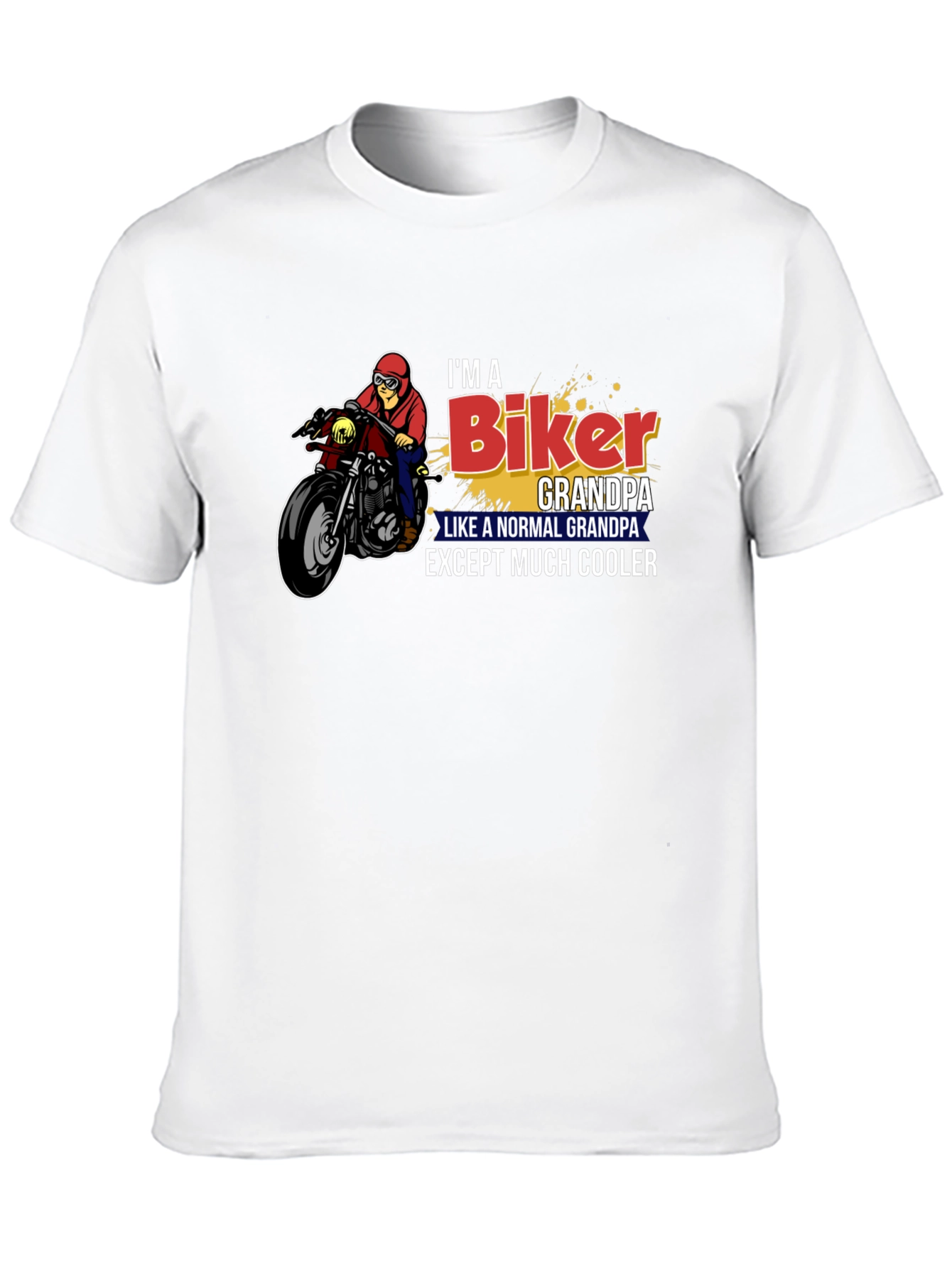 Black Biker Grandpa Graphic T-Shirt view 10
