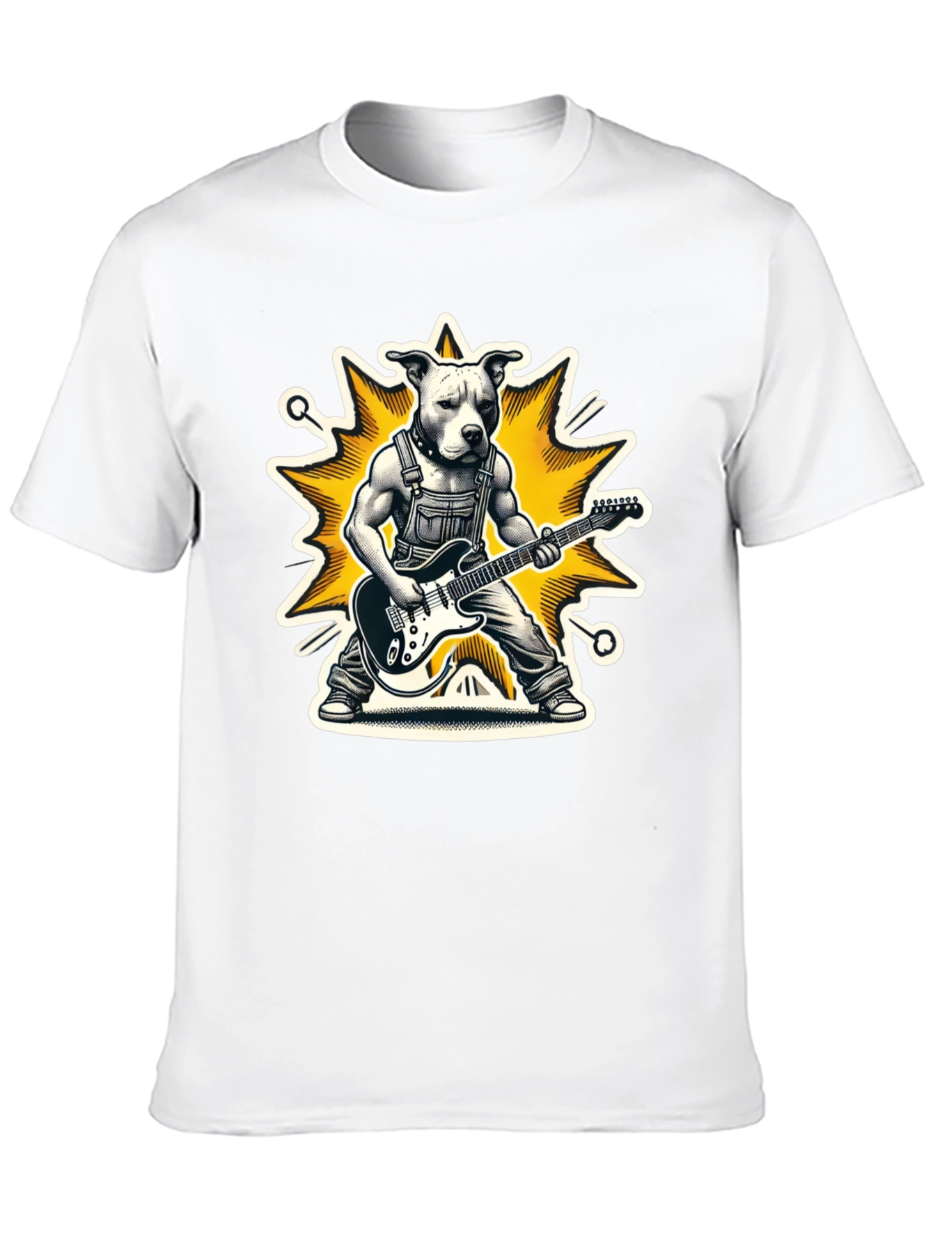 Black Dog Guitarist Graphic Tee - Rock On! view 10